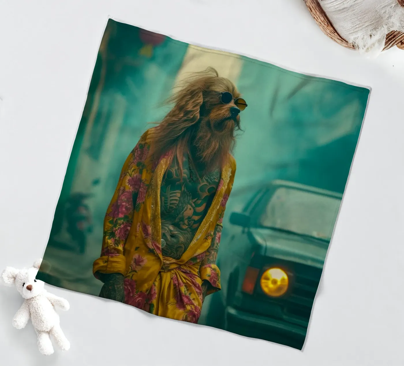 Jake Fleecedecke von Affiches Chien Originales – Dogland