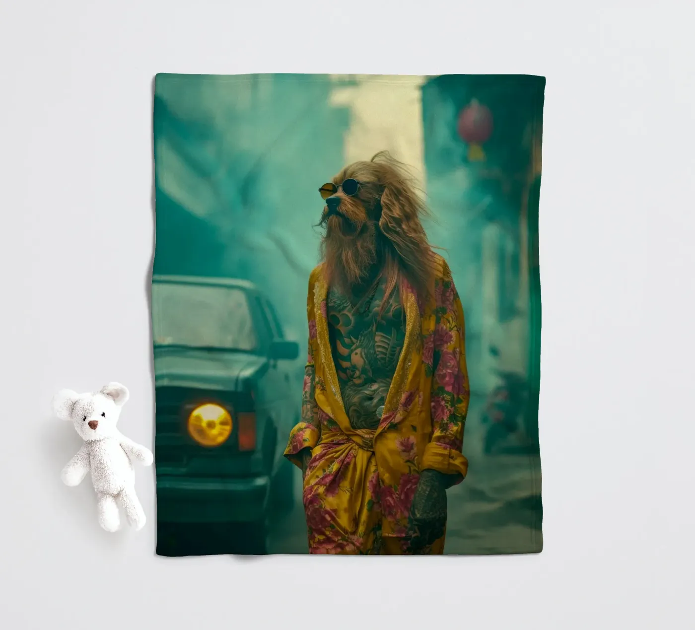 Jake Fleecedecke von Affiches Chien Originales – Dogland