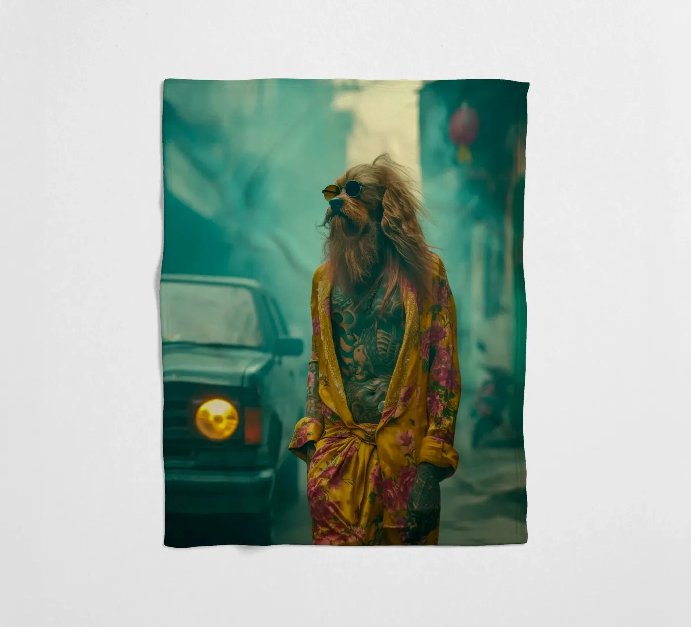 Jake Fleecedecke von Affiches Chien Originales – Dogland