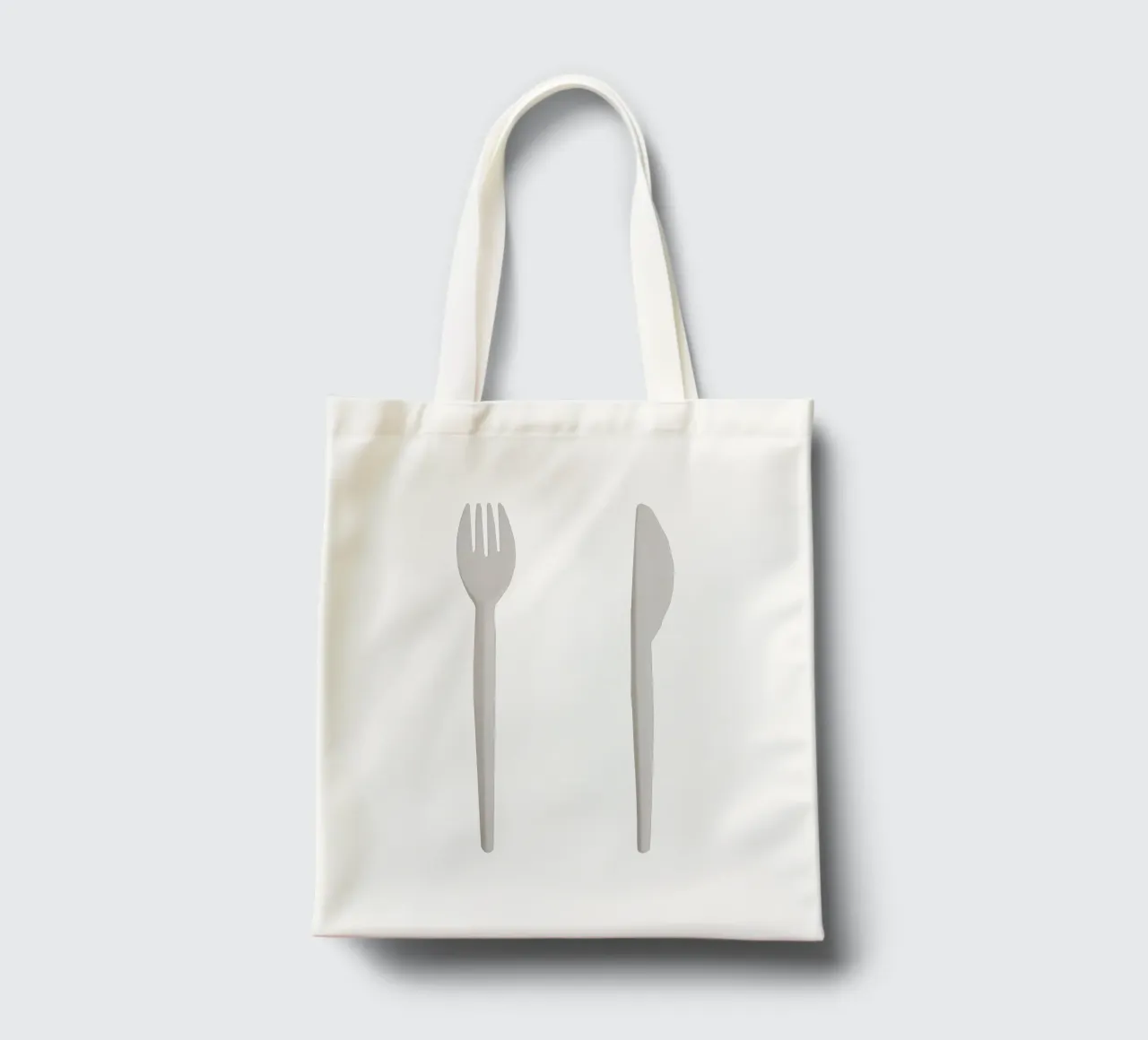 Design delle posate in plastica borsa in juta da Simon Koy