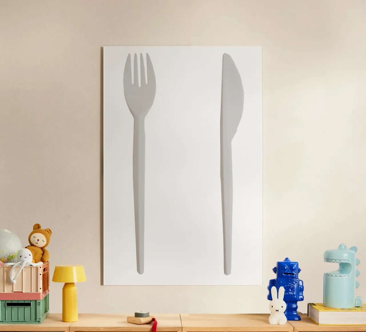 Design delle posate in plastica plexiglass da Simon Koy