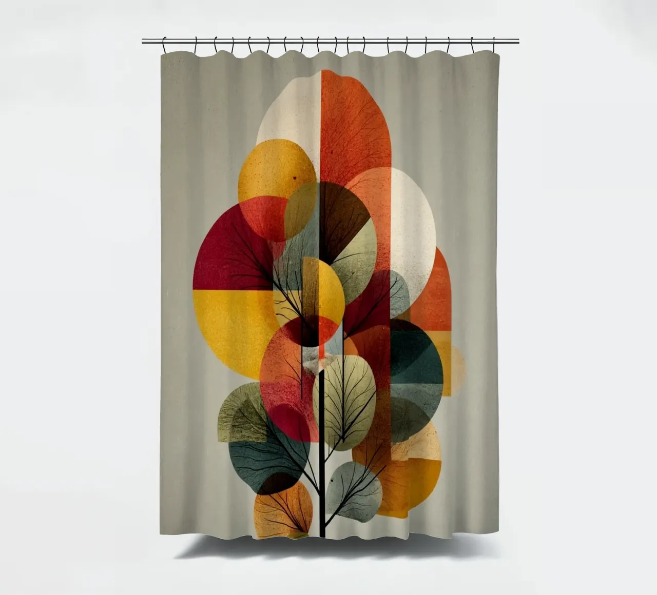 Tree of Seasons tenda da doccia da Mosaic Dialogue