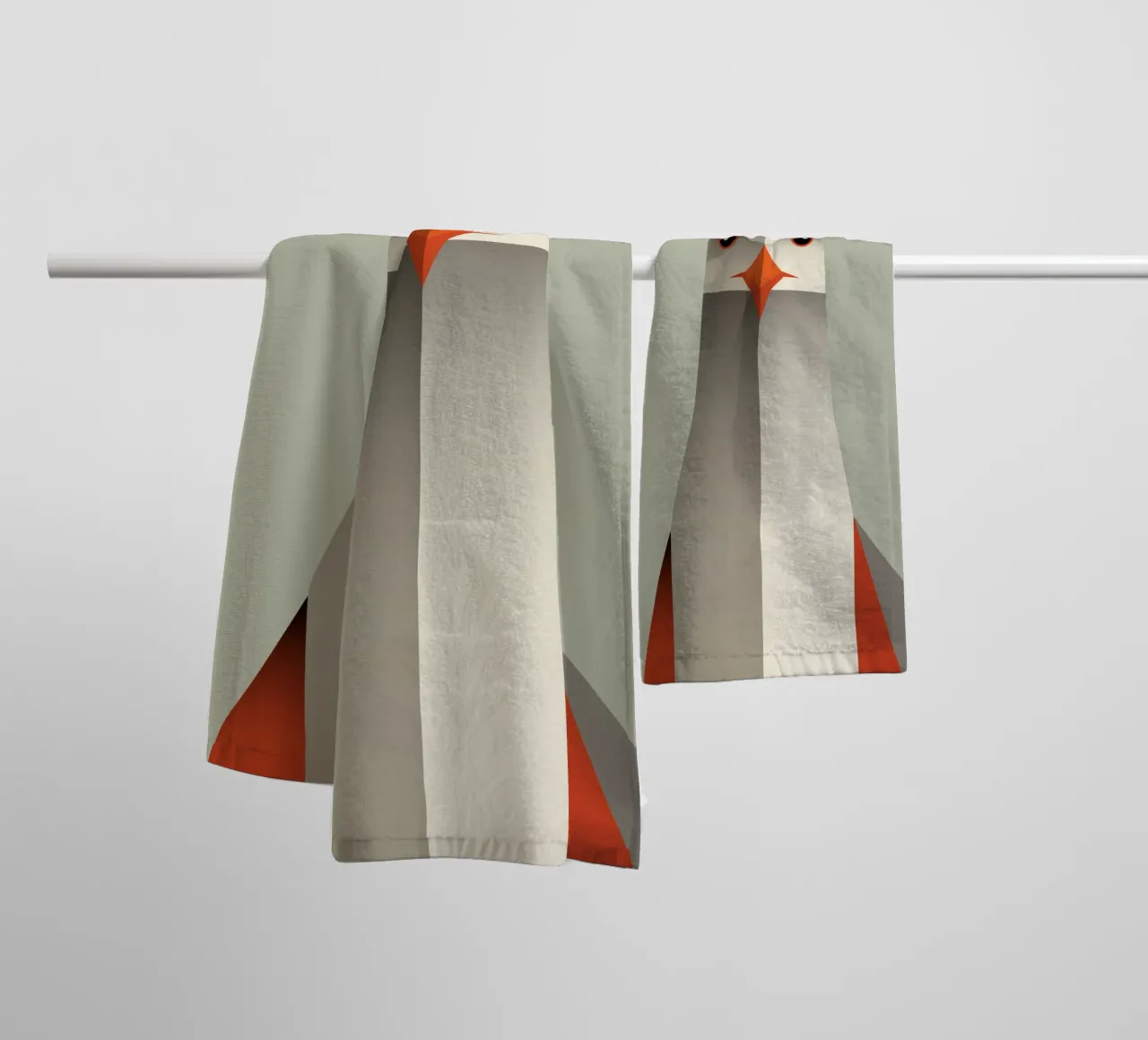 Minimalistischer Falke asciugamano da bagno da DARIA IVANOVNA