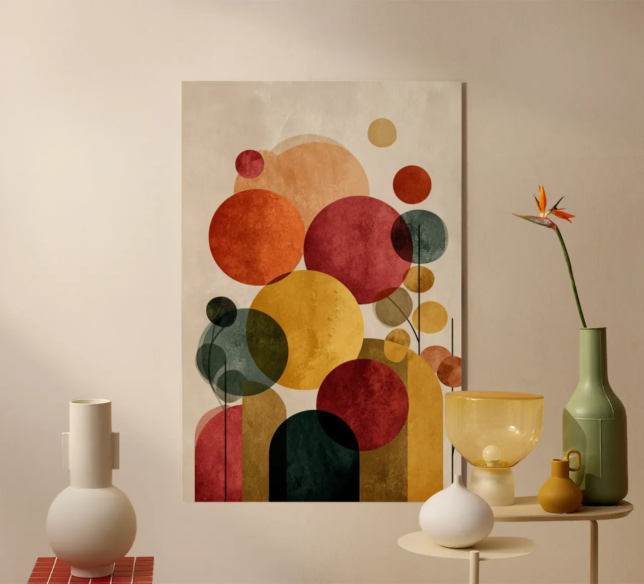 Circles of Autumn plexiglass da Geometrica