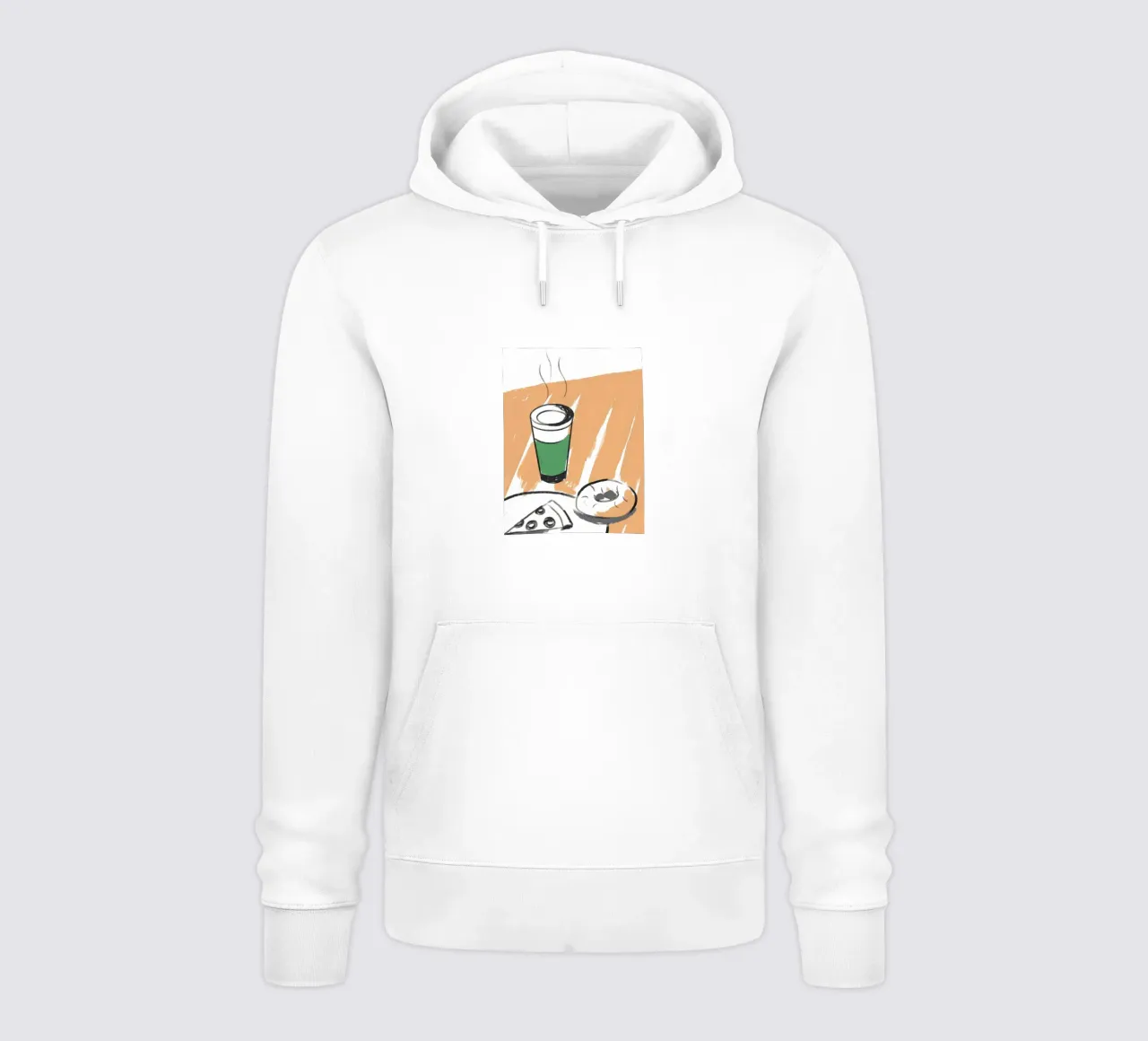 Bevande e ciambelle felpa con cappuccio da PREKETEWE