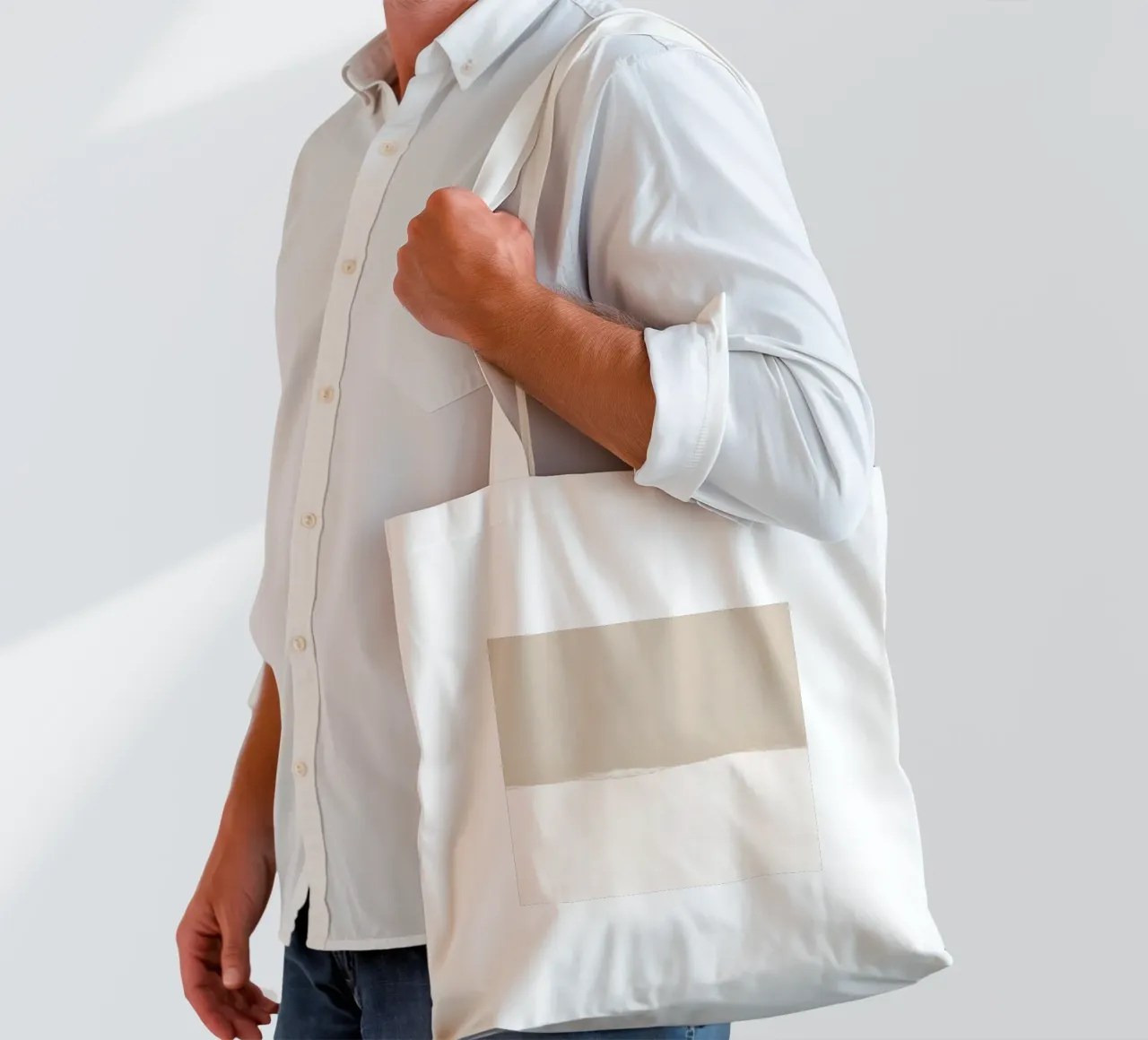 Strips 2B | Sandy Pastel borsa in juta da sabidussi