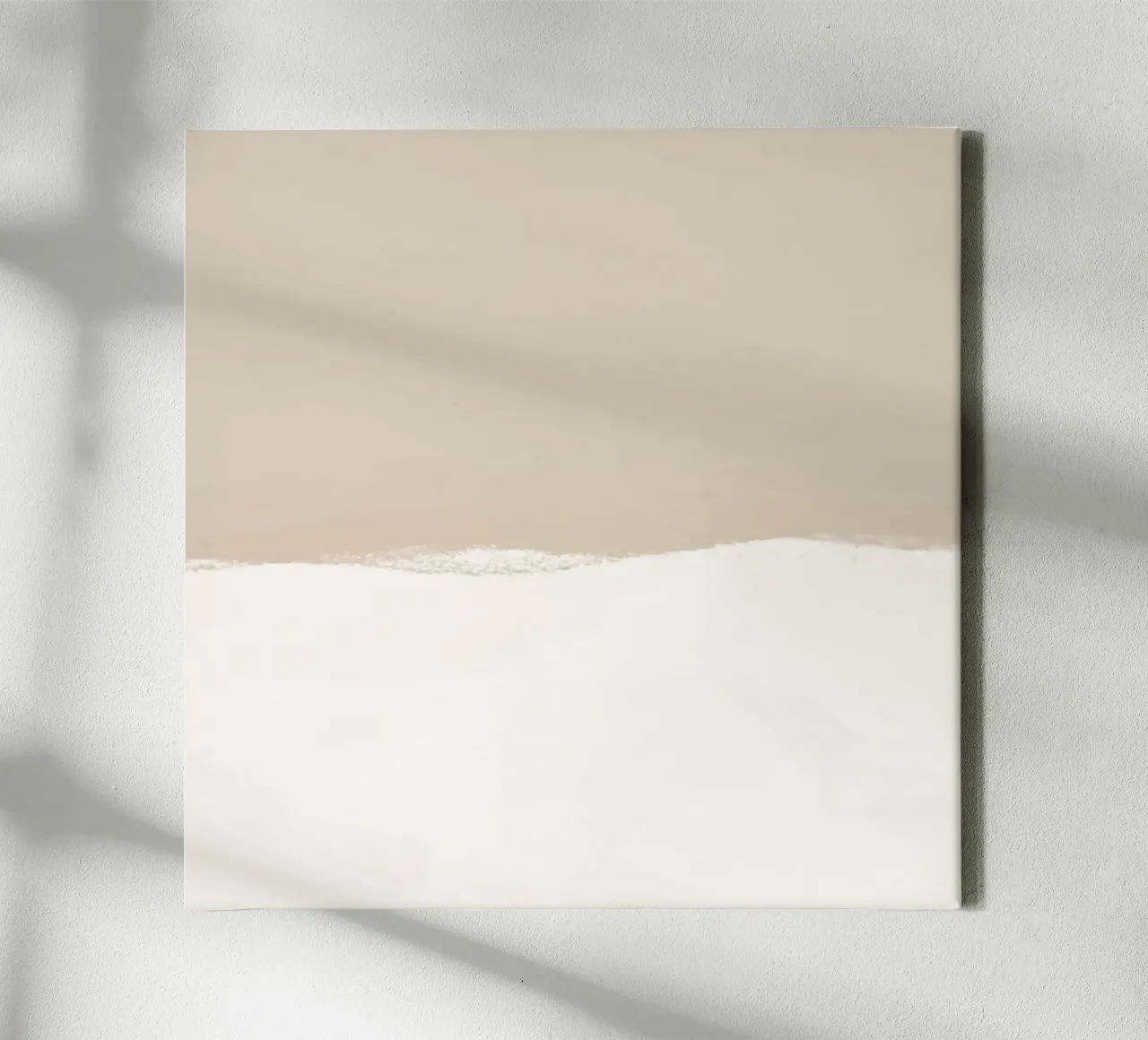 Strips 2B | Sandy Pastel Leinwand mit Schattenfugenrahmen von sabidussi