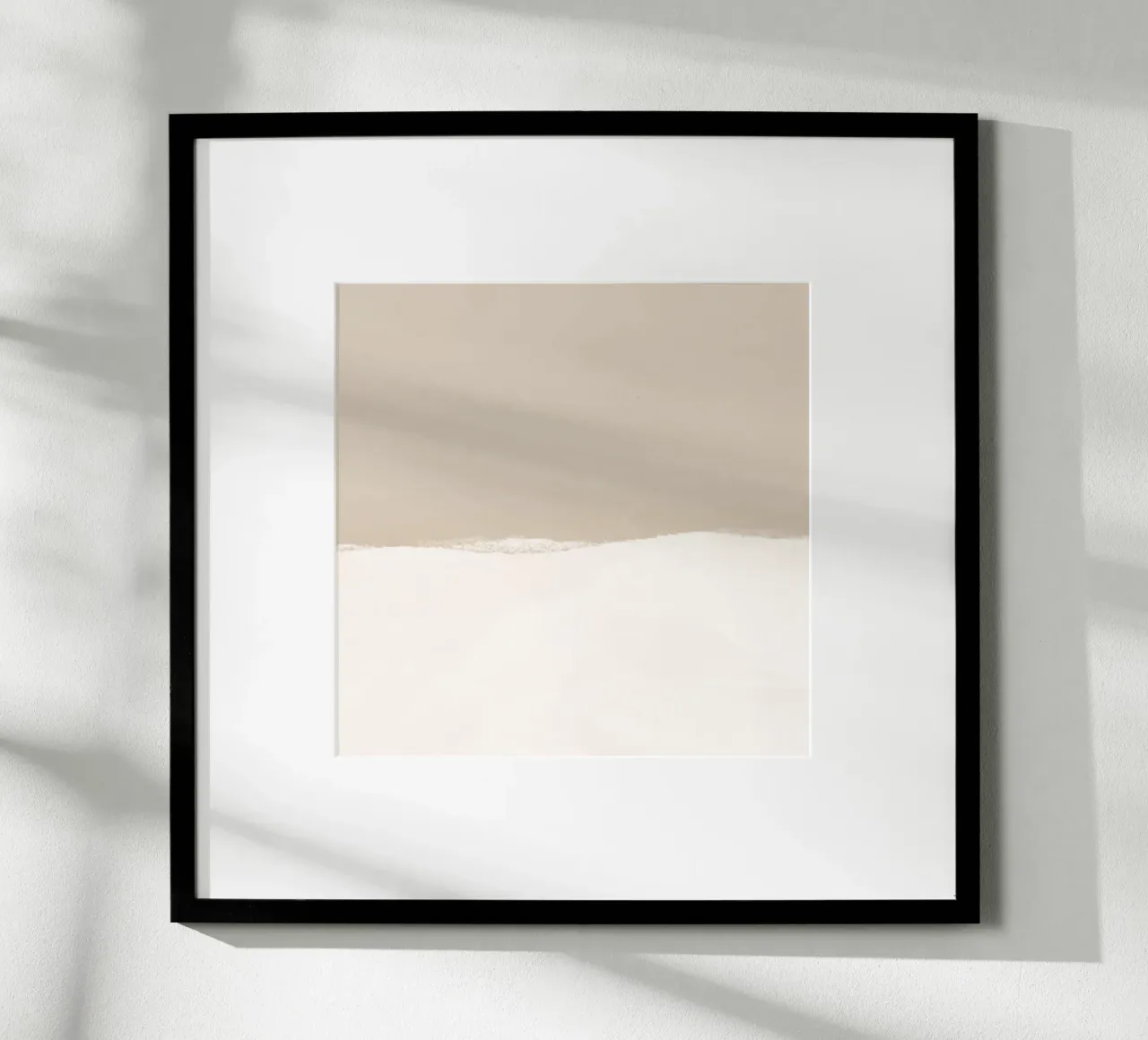 Strips 2B | Sandy Pastel poster con telaio in legno da sabidussi