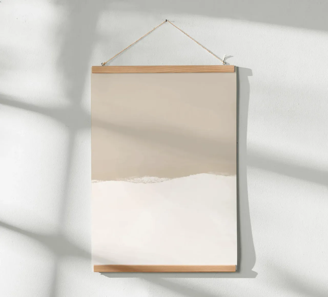 Strips 2B | Sandy Pastel poster con telaio in legno da sabidussi
