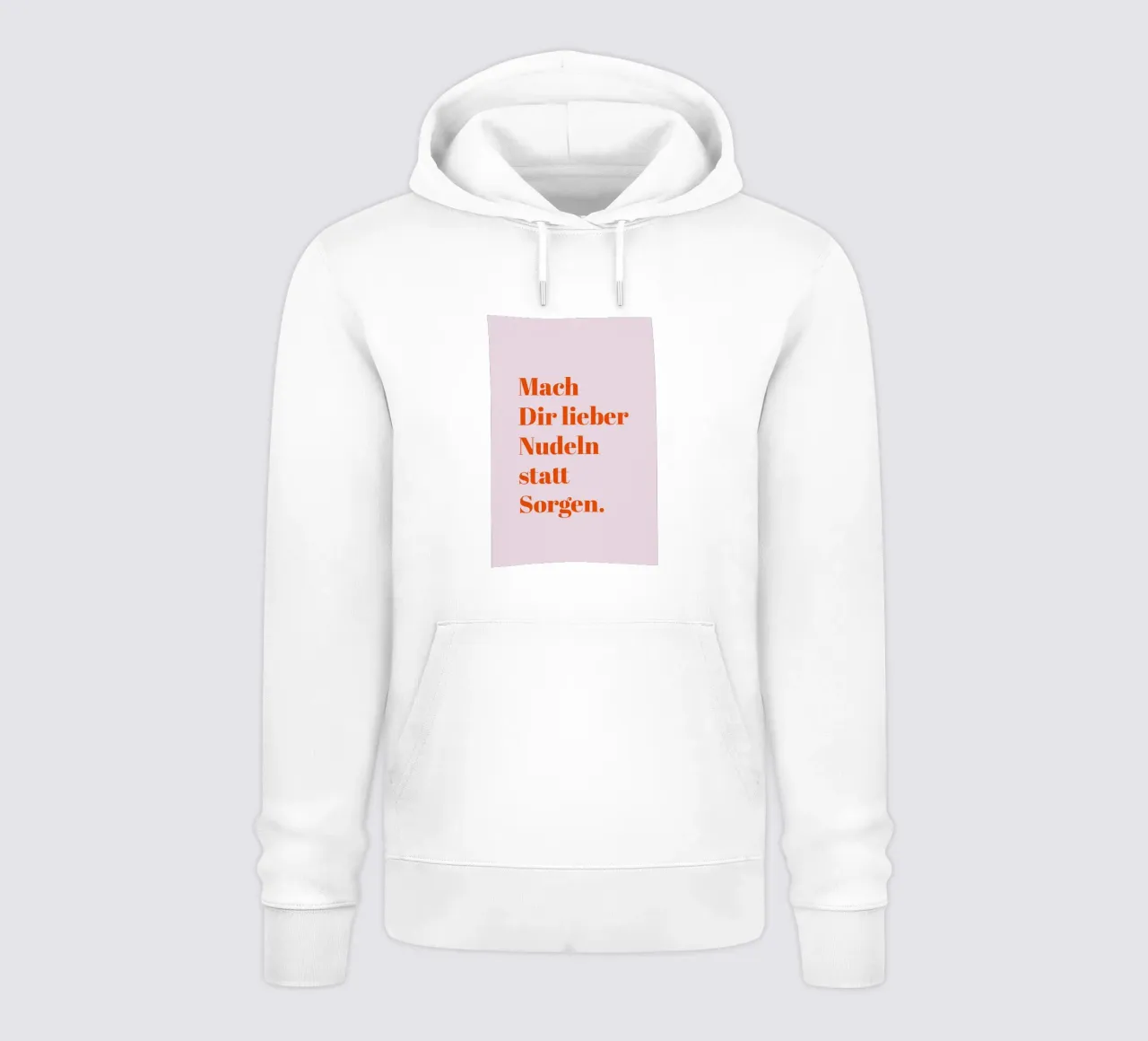 Preparare la pasta invece di preoccuparsi felpa con cappuccio da Typo Designs