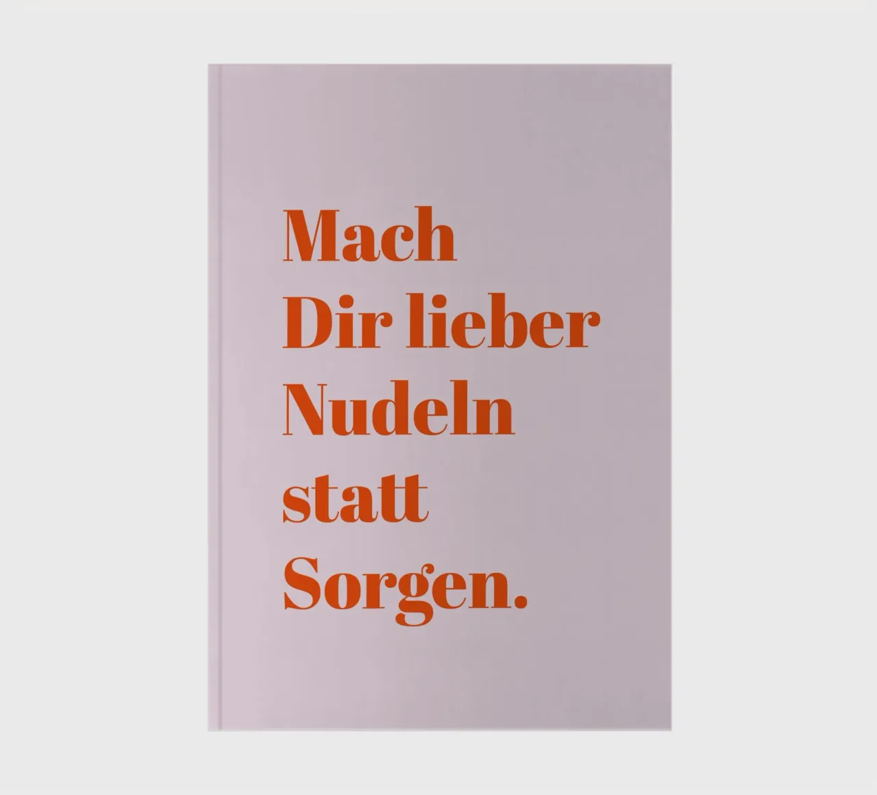 Make pasta instead of worrying notebook by Typo Designs