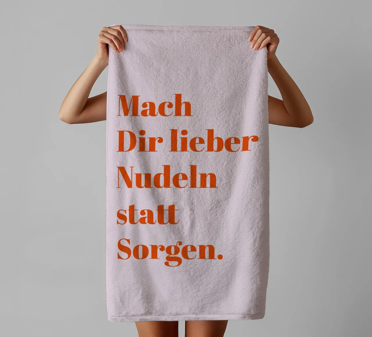 Make pasta instead of worrying towel by Typo Designs
