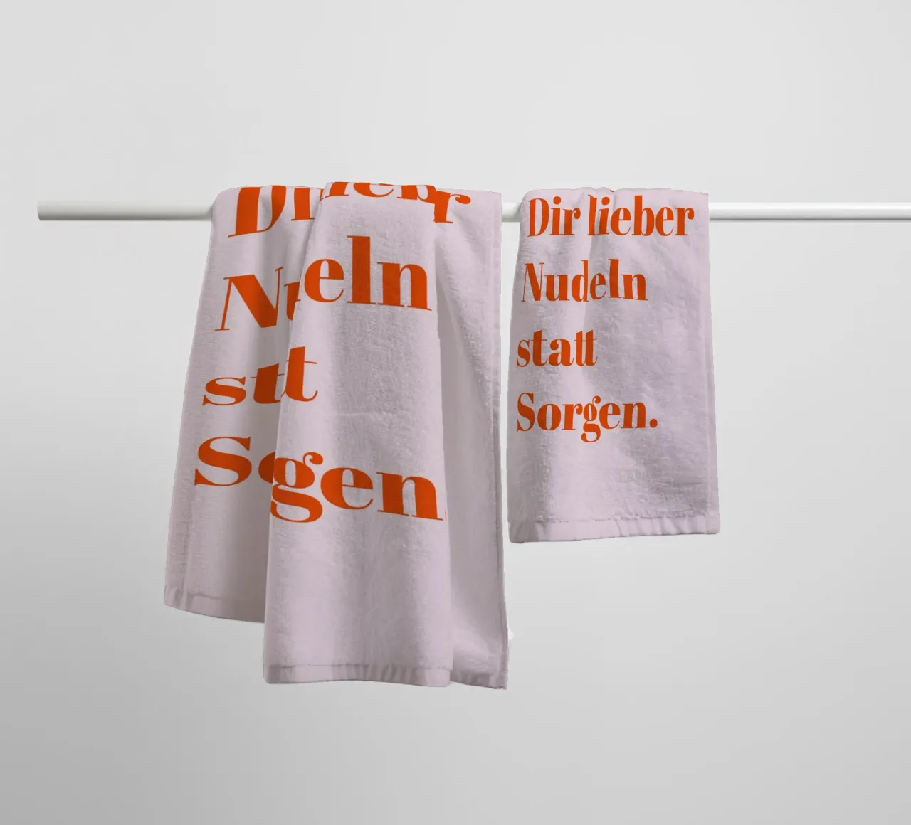 Make pasta instead of worrying towel by Typo Designs