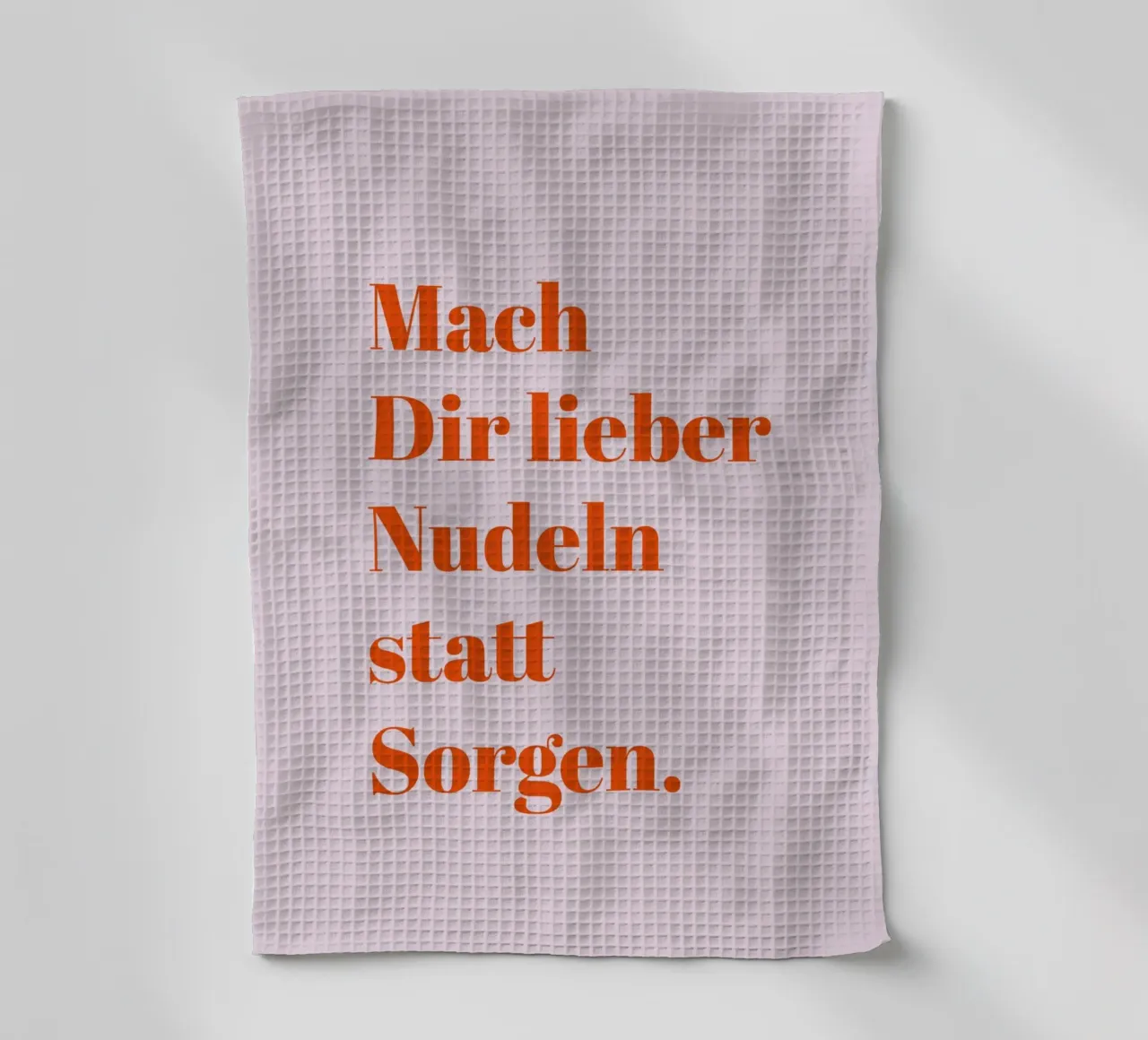 Make pasta instead of worrying tea towel by Typo Designs