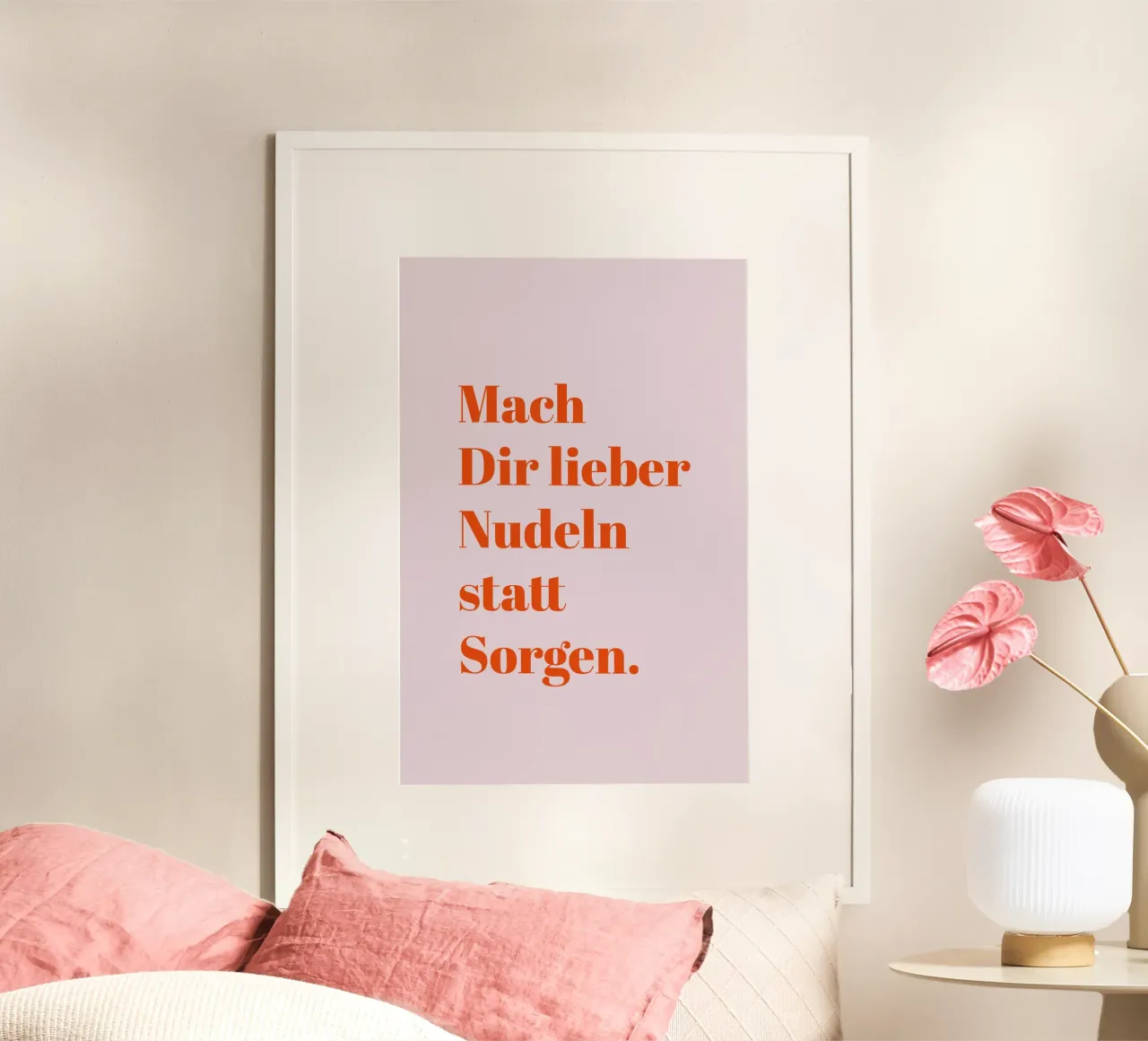 Make pasta instead of worrying hahnemühle by Typo Designs