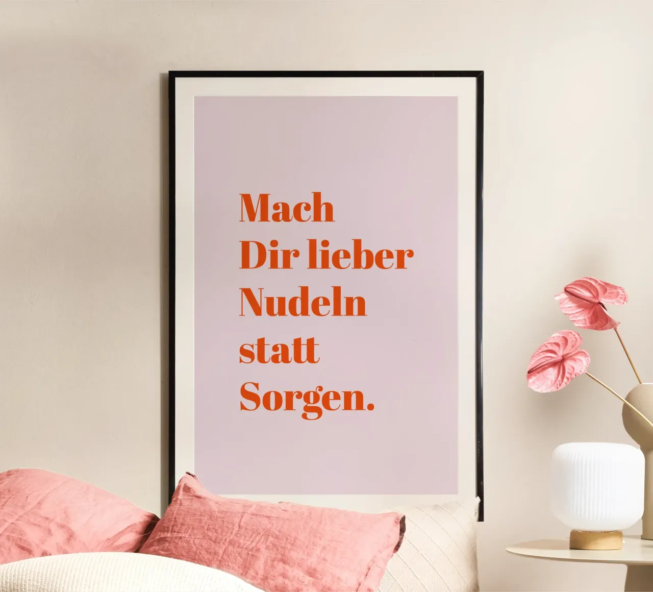 Make pasta instead of worrying hahnemühle by Typo Designs