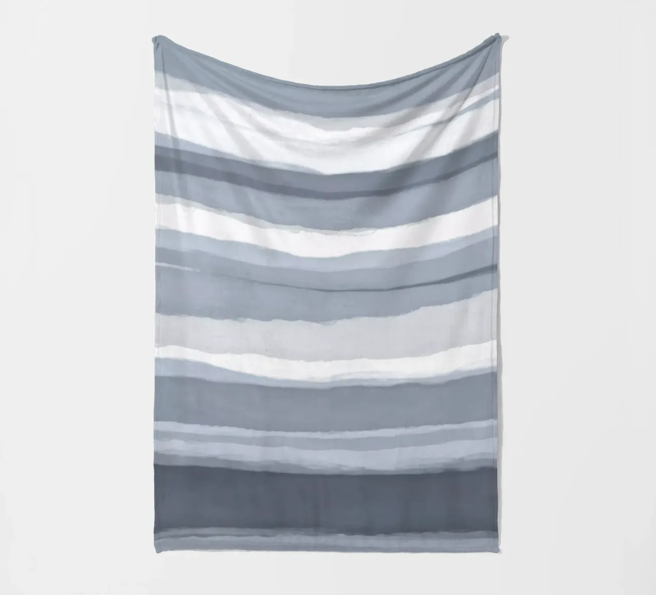Strips 3 | Indigo Minimal Pastel coperta in pile da sabidussi