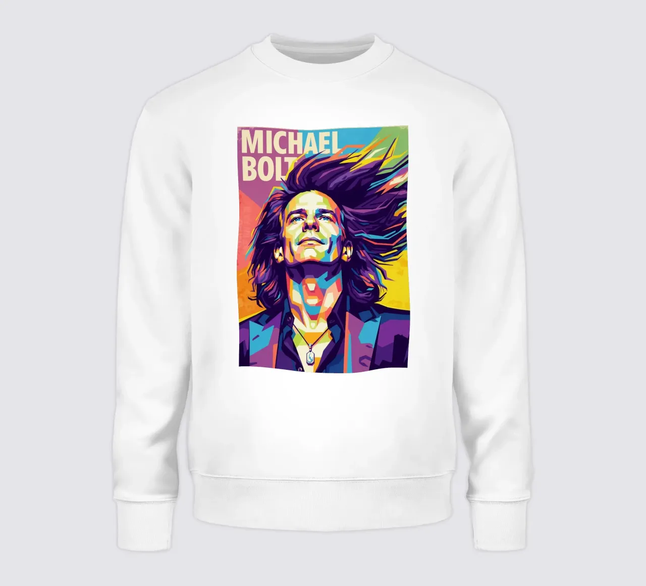 Ritratto pop art di Michael Bolton felpa da Hantamrata