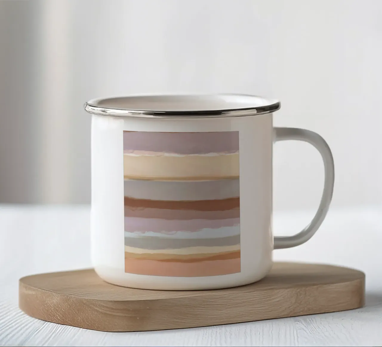 Strips 4 | Terracotta Pastels tazza in smalto da sabidussi