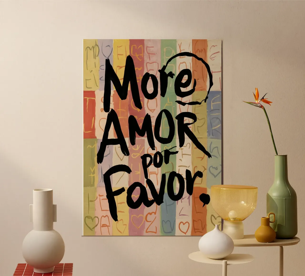 Più amore per favore amore carta hahnemühle da Charlotte Gagnon