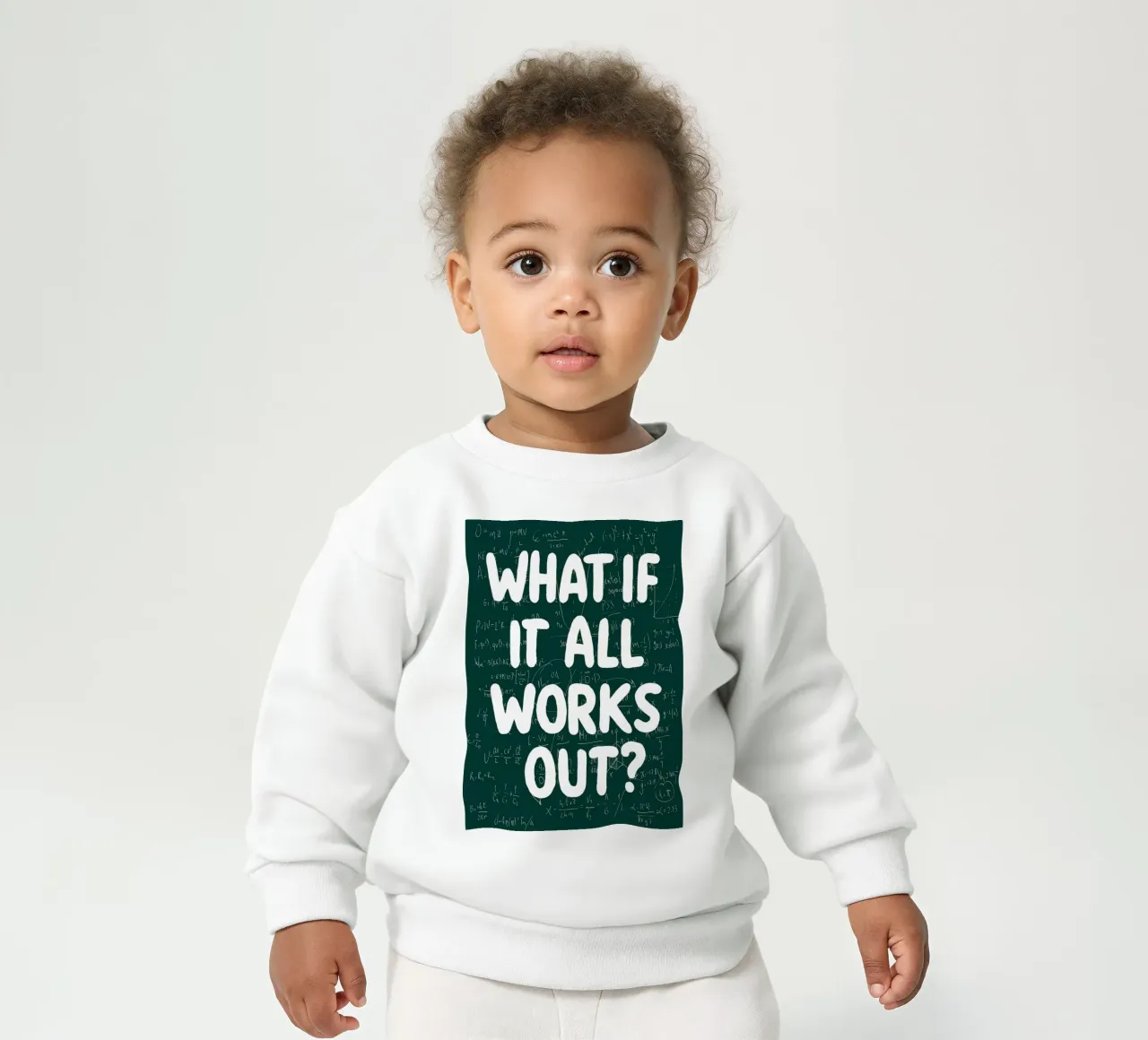 What If It All Works Out Problem Solver baby sweatshirt by Charlotte Gagnon