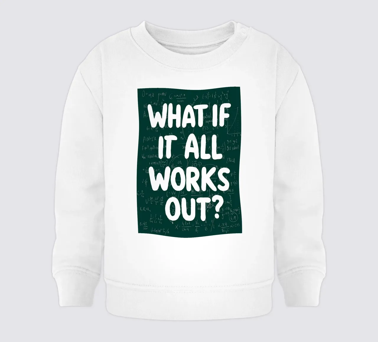 What If It All Works Out Problem Solver baby sweatshirt by Charlotte Gagnon