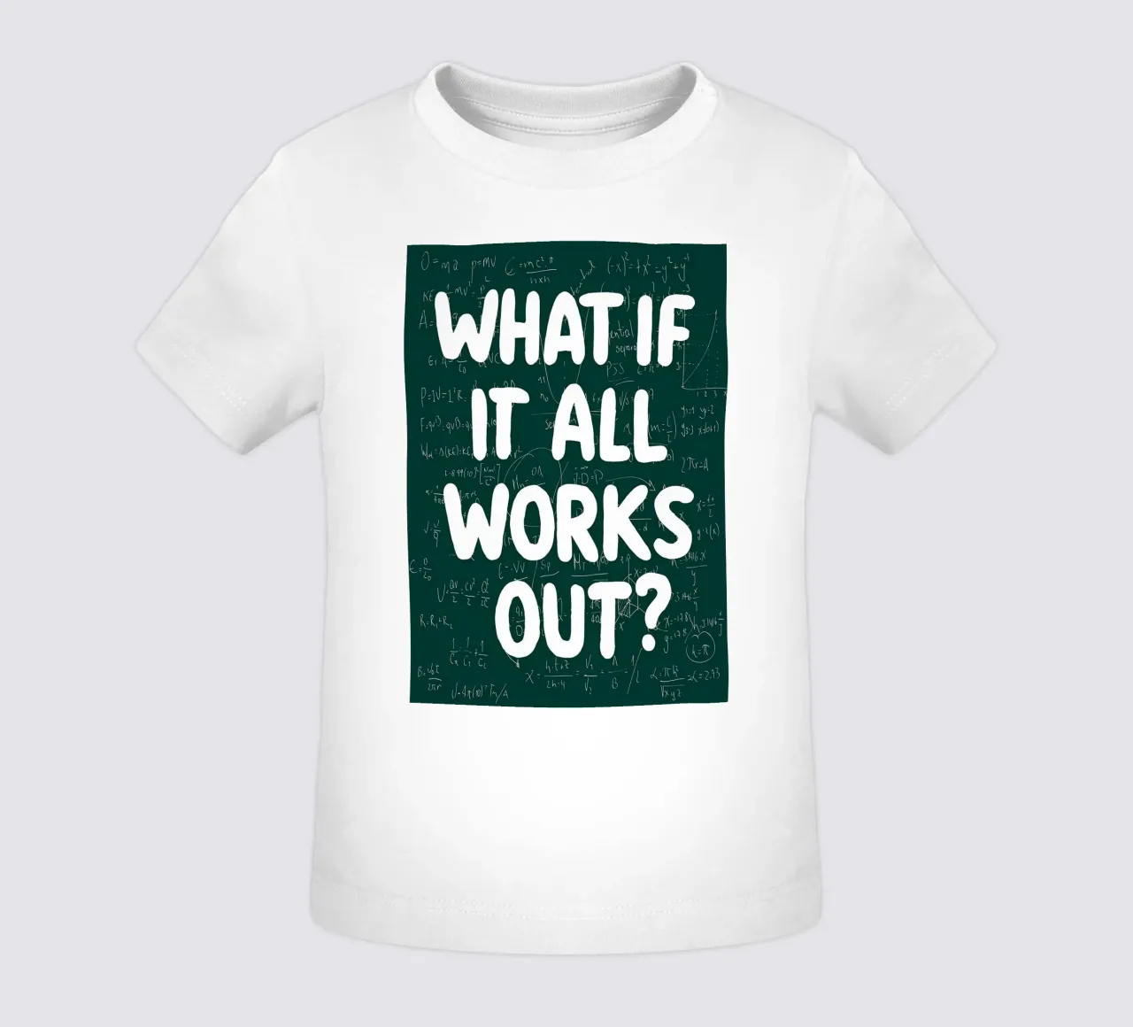 What If It All Works Out Problem Solver baby t-shirt by Charlotte Gagnon