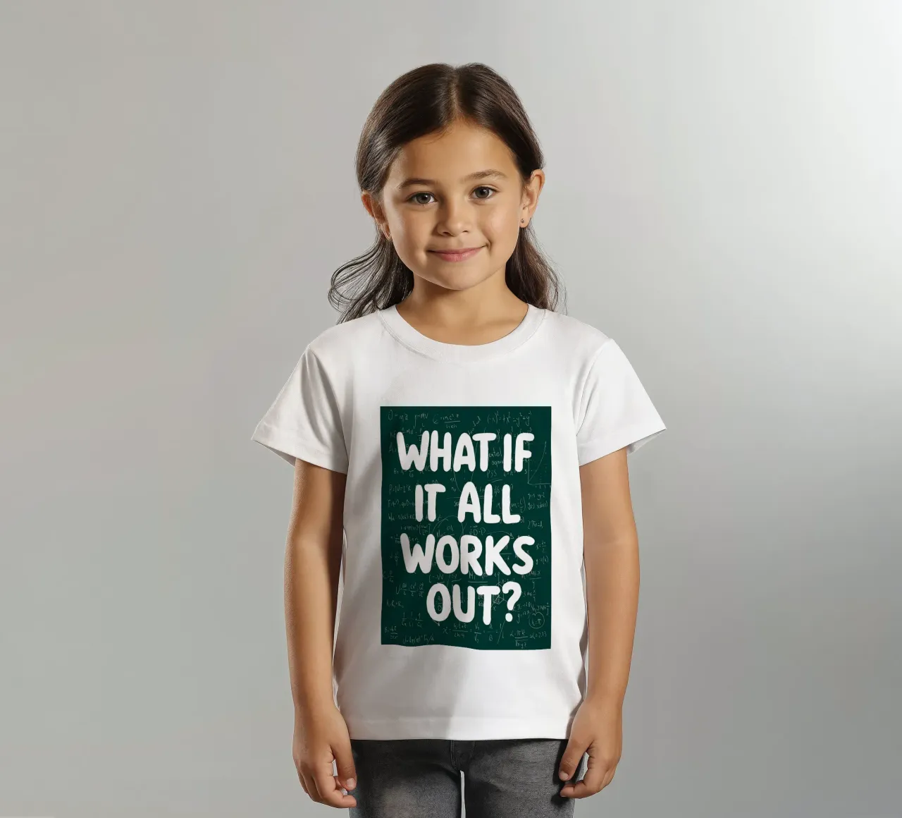 What If It All Works Out Problem Solver kids t-shirt by Charlotte Gagnon