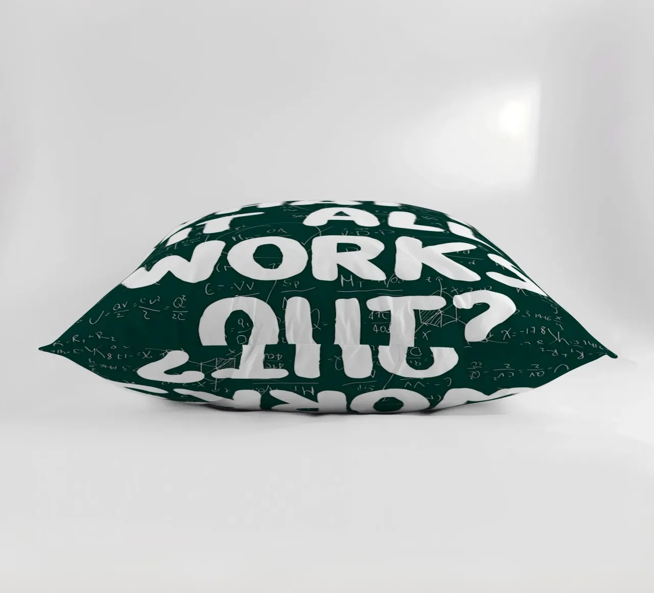 What If It All Works Out Problem Solver decorative cushion by Charlotte Gagnon