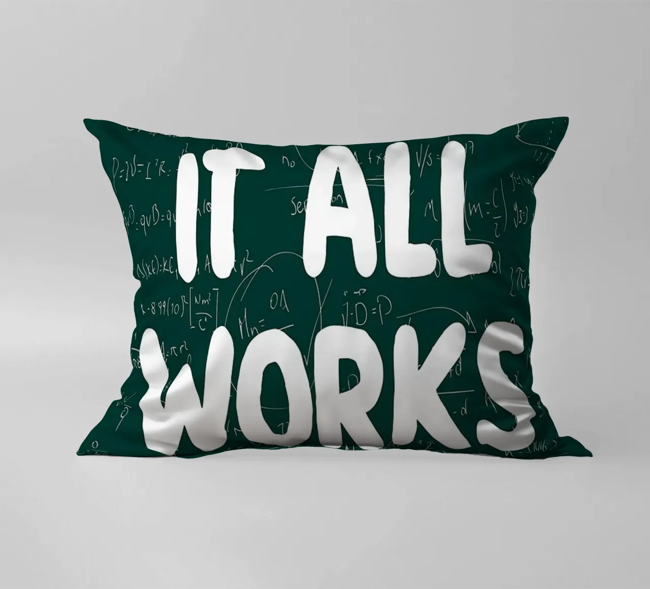 What If It All Works Out Problem Solver decorative cushion by Charlotte Gagnon