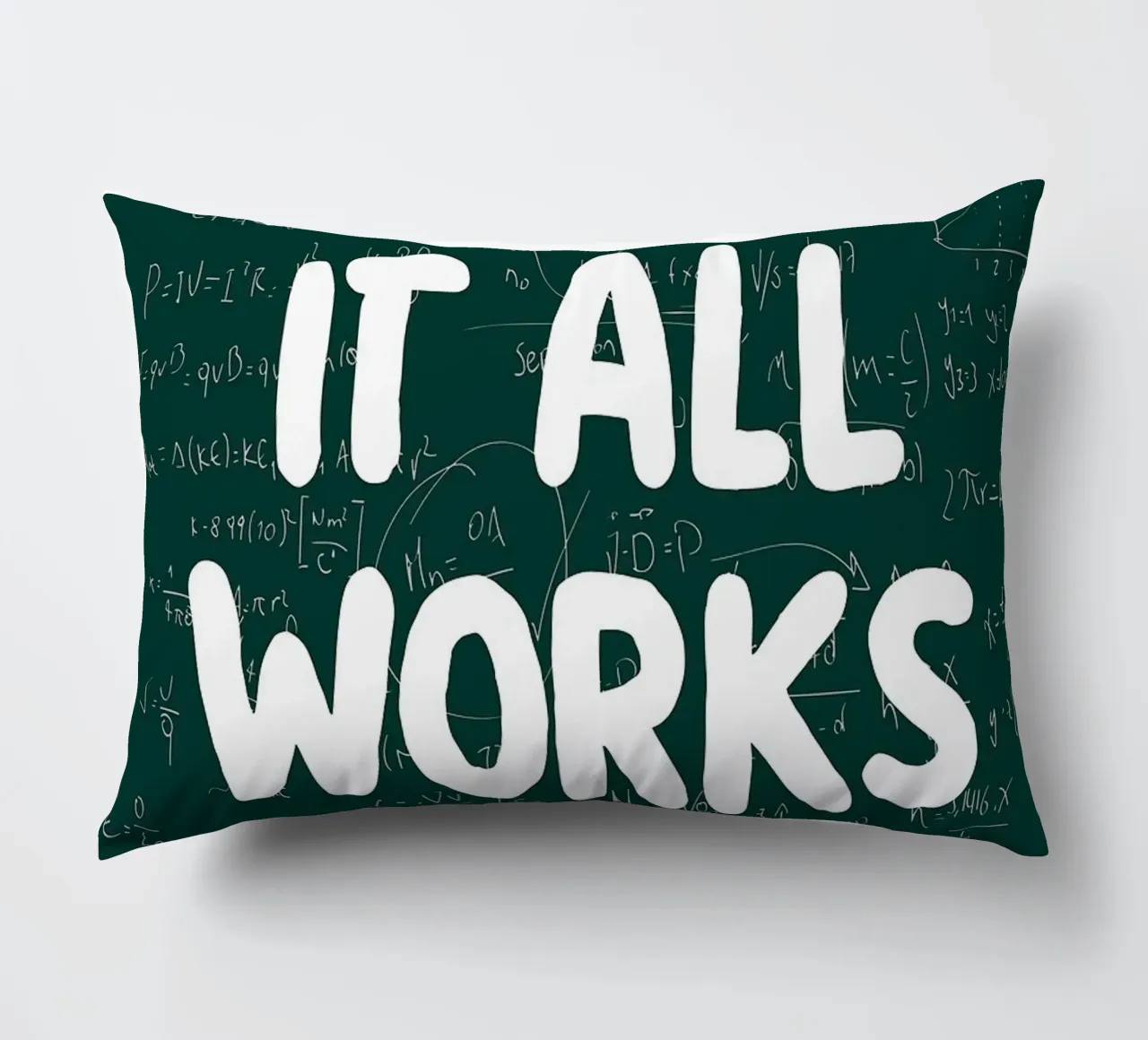 What If It All Works Out Problem Solver decorative cushion by Charlotte Gagnon
