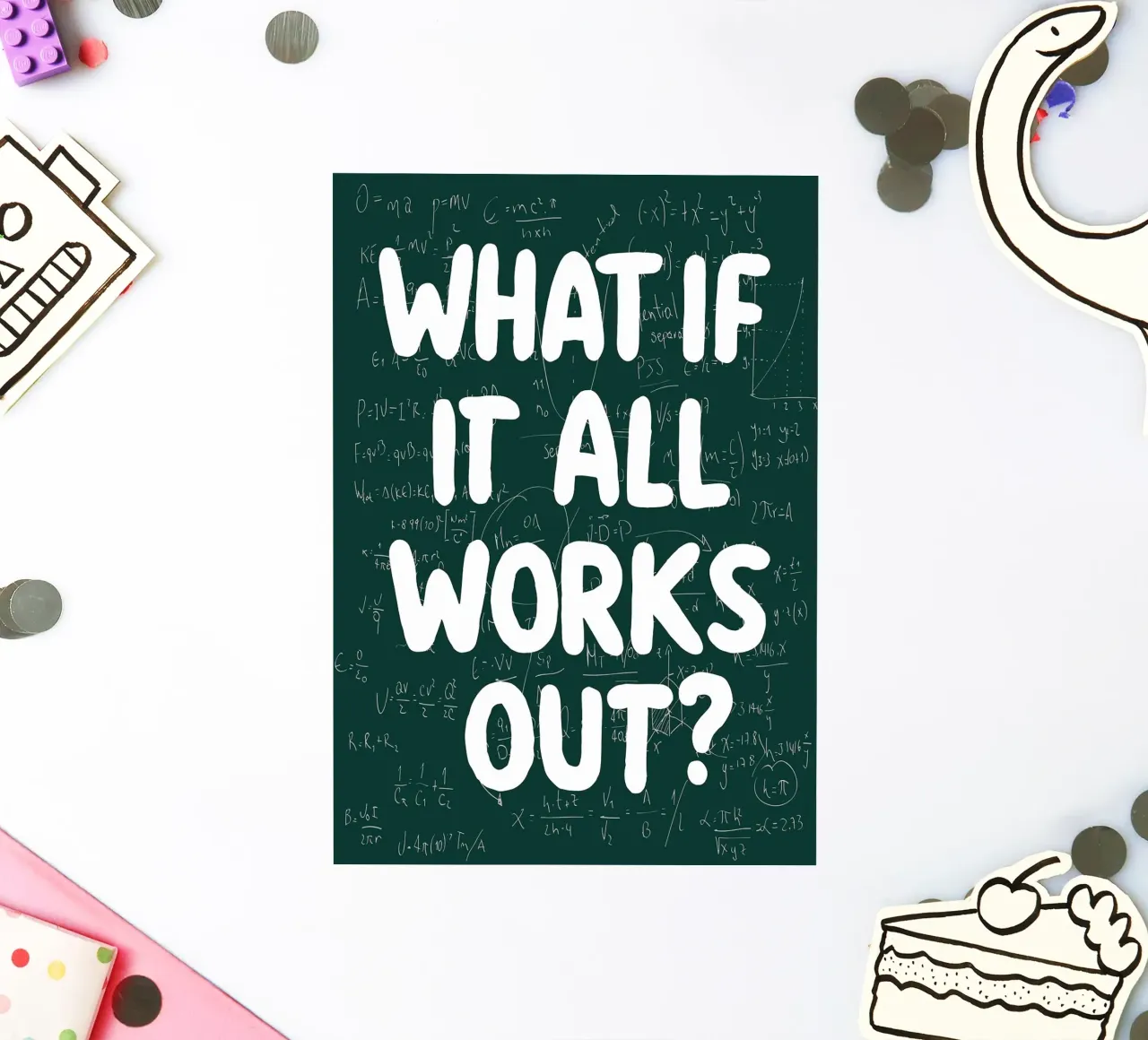 What If It All Works Out Problem Solver sticker by Charlotte Gagnon