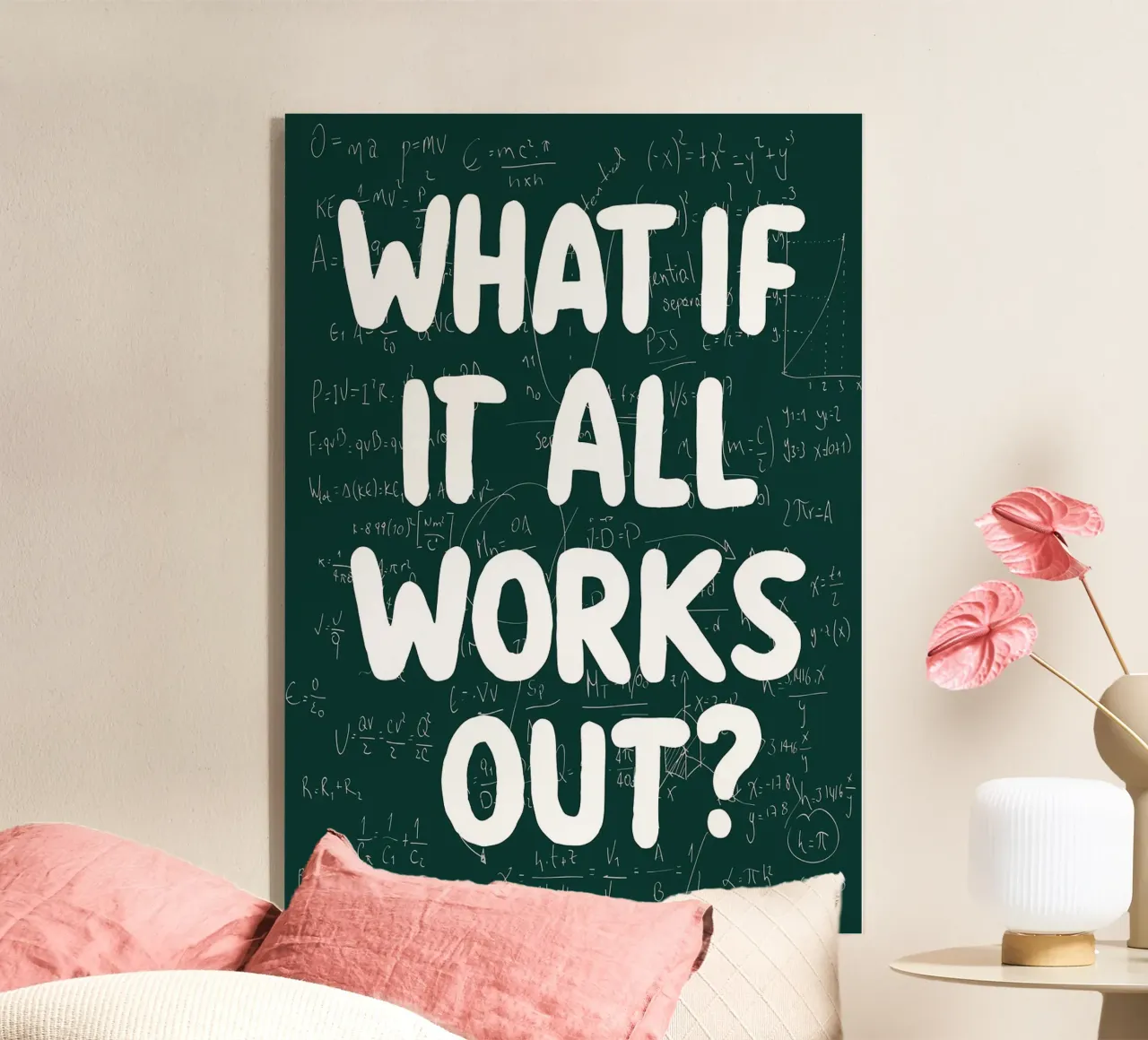 What If It All Works Out Problem Solver acrylic glass by Charlotte Gagnon