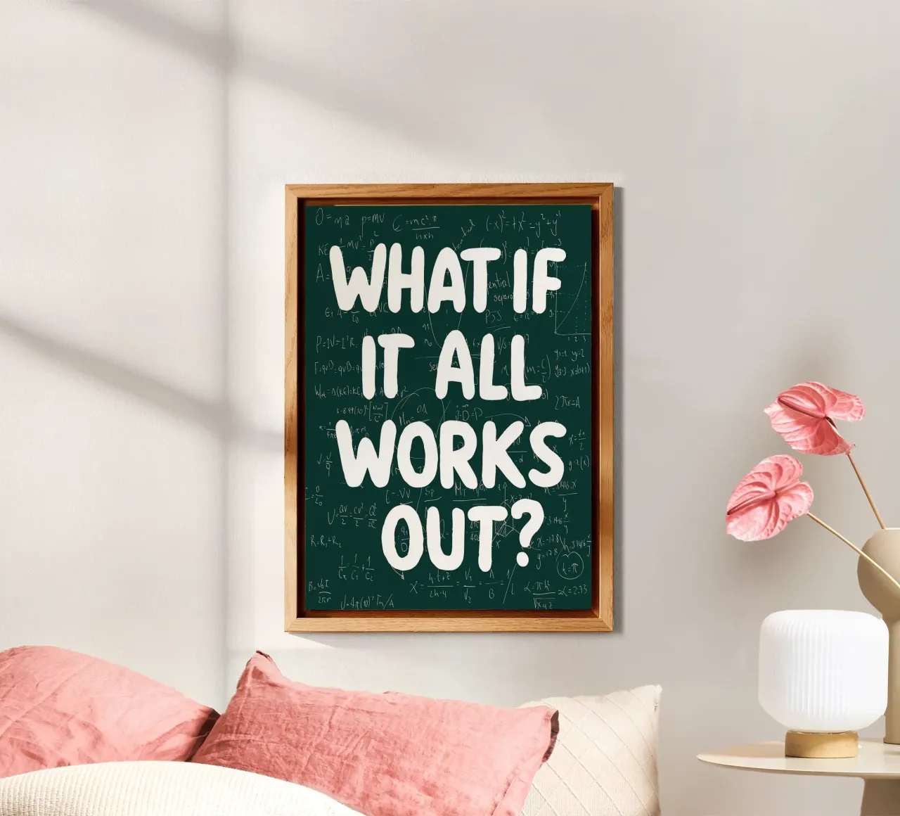 What If It All Works Out Problem Solver alu-dibond by Charlotte Gagnon