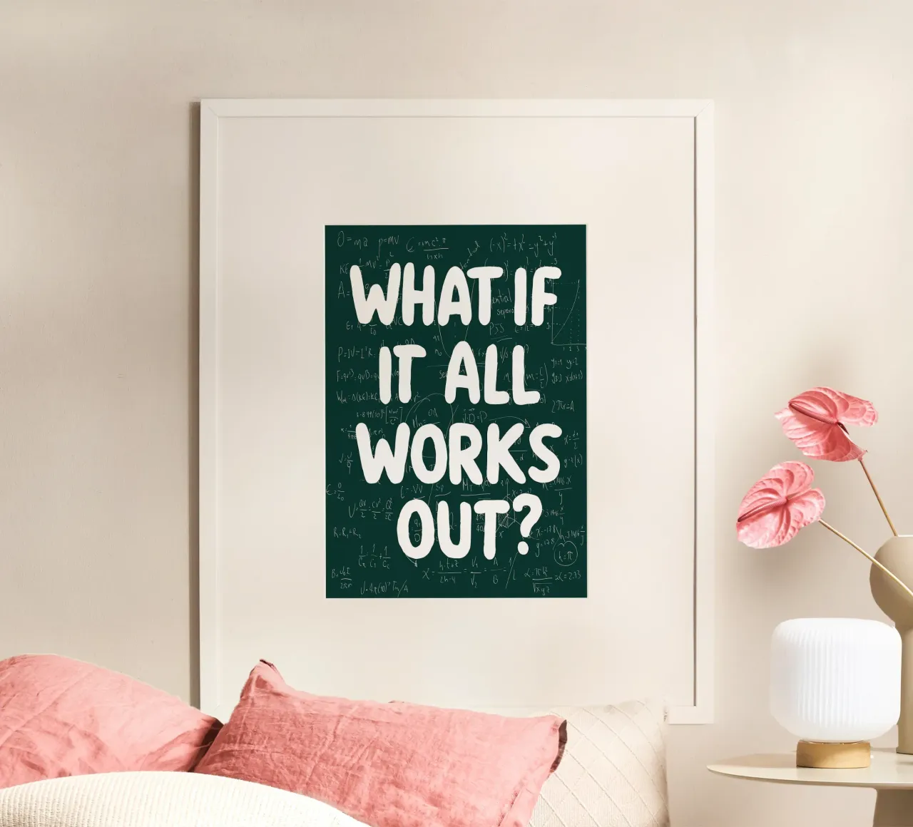 What If It All Works Out Problem Solver poster by Charlotte Gagnon
