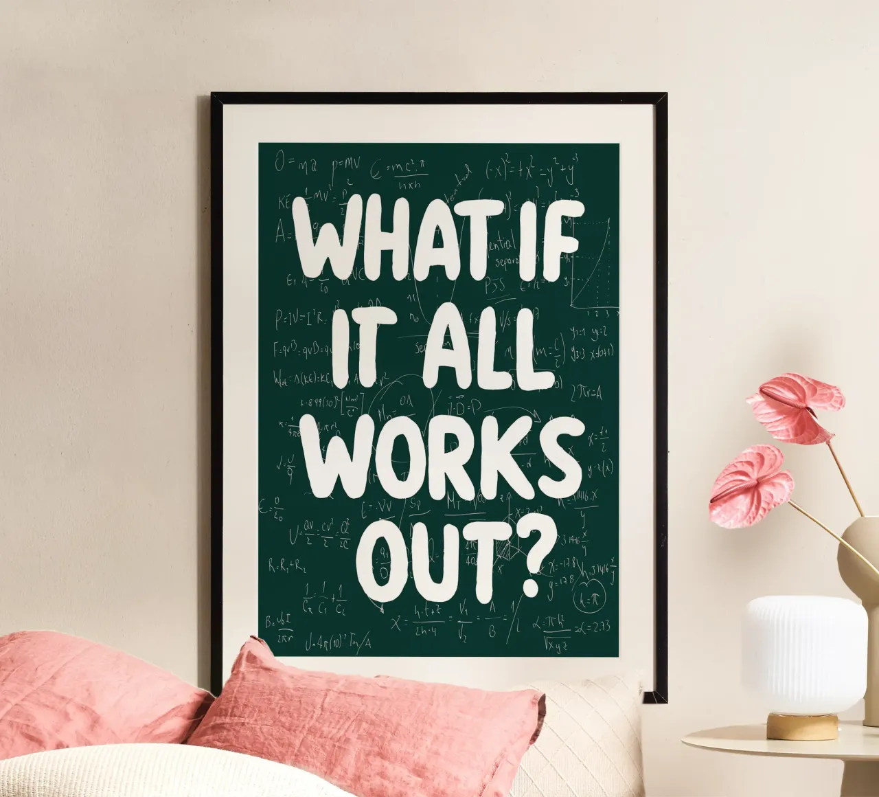 What If It All Works Out Problem Solver poster by Charlotte Gagnon