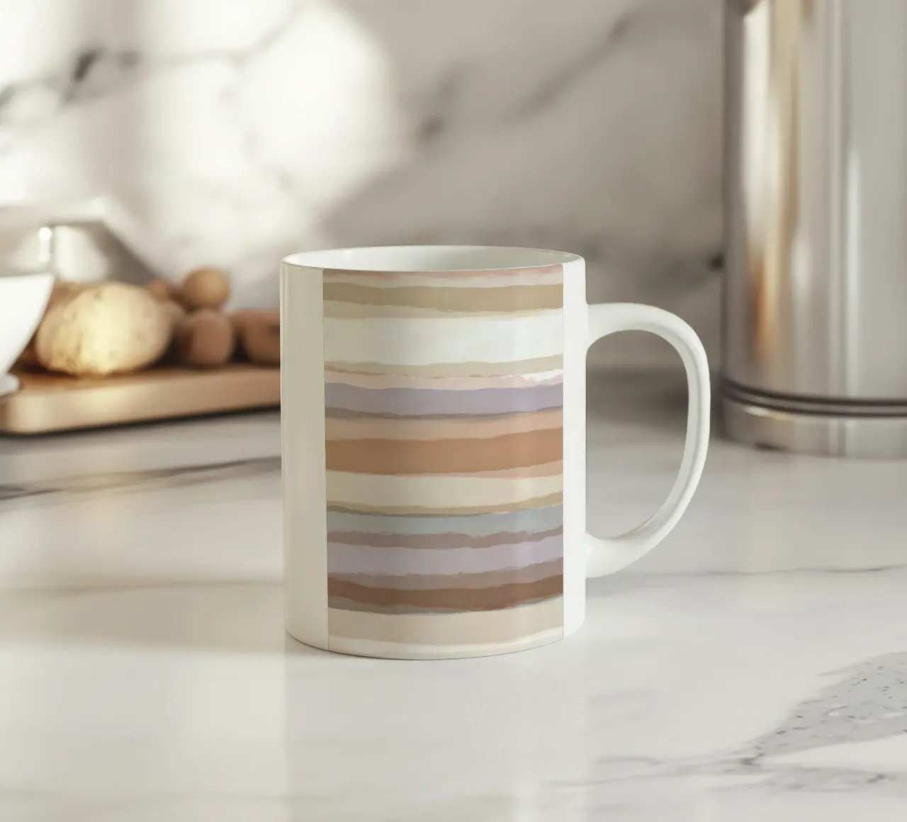 Strips 4A | Warm Neutral Pastels tazza in ceramica da sabidussi