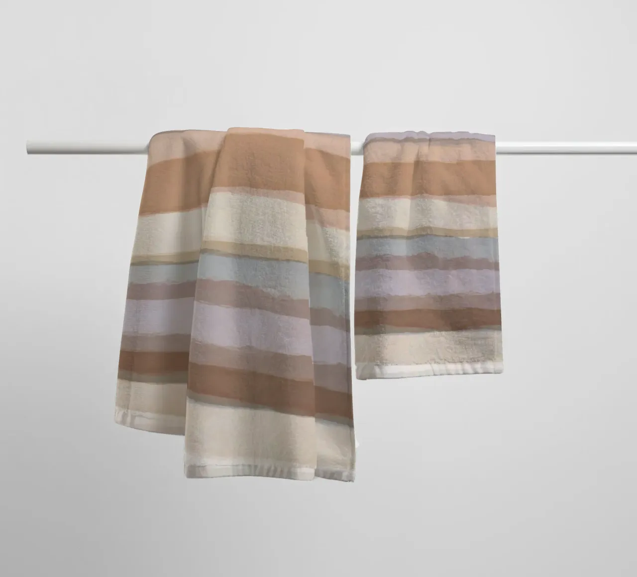 Strips 4A | Warm Neutral Pastels asciugamano da bagno da sabidussi