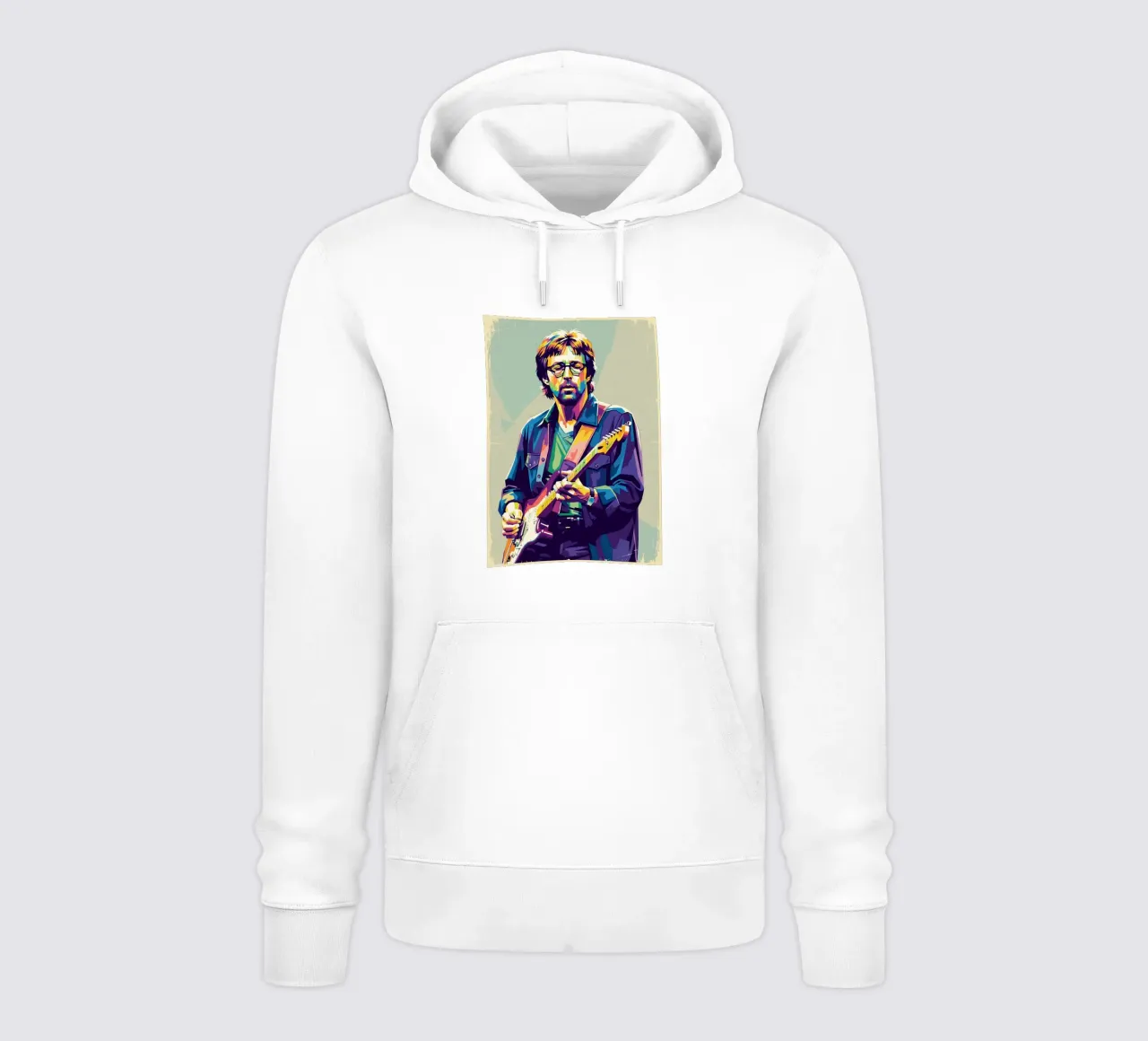 Erick Clapton pop art felpa con cappuccio da Hantamrata