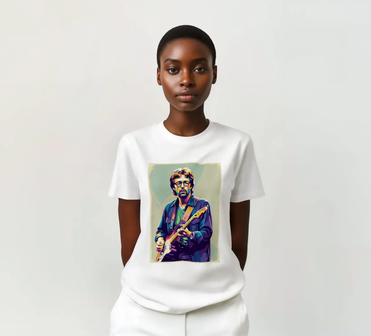 Erick Clapton pop art t-shirt da Hantamrata