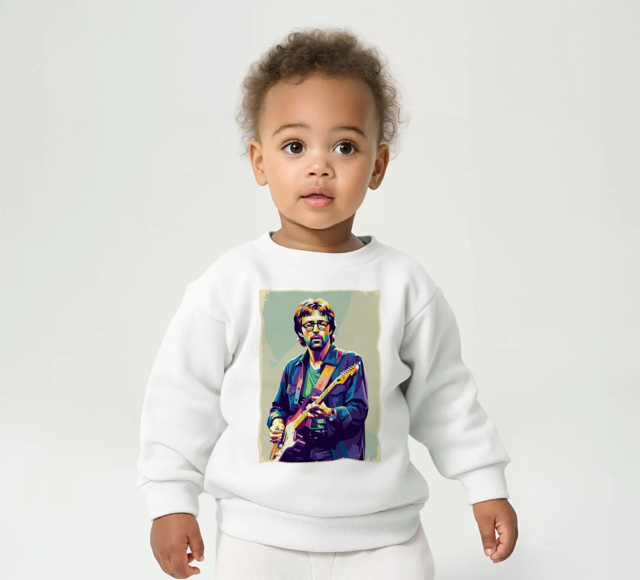 Erick Clapton pop art felpa neonato da Hantamrata