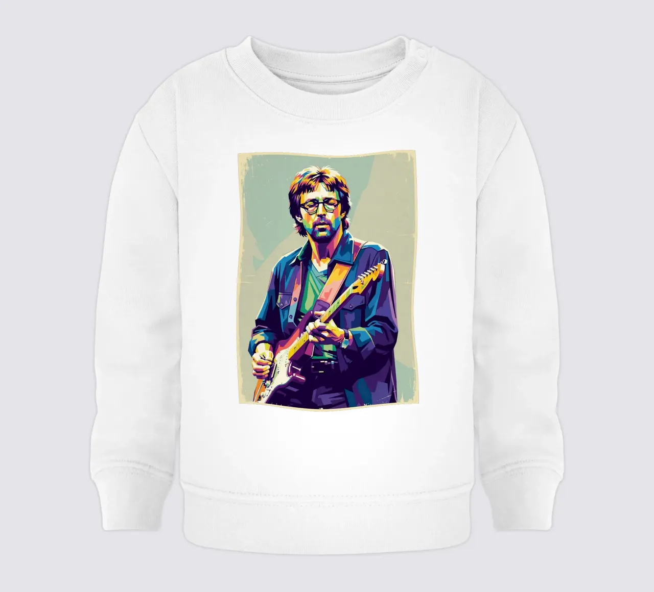 Erick Clapton pop art felpa neonato da Hantamrata
