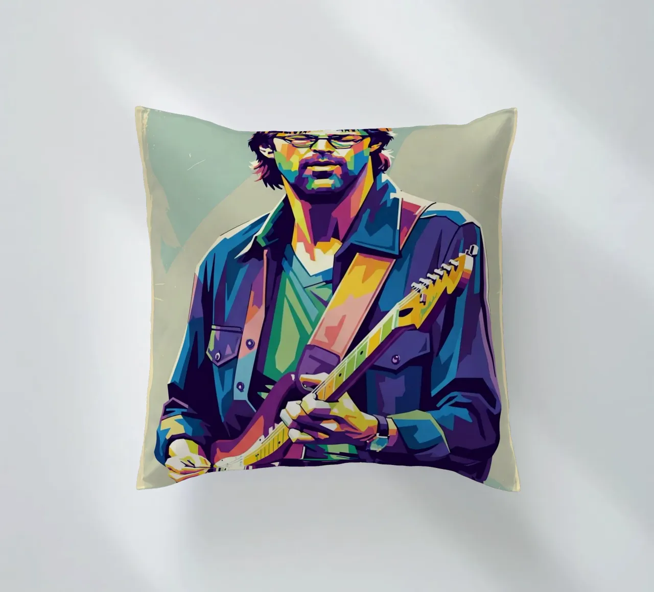 Erick Clapton pop art cuscino da Hantamrata