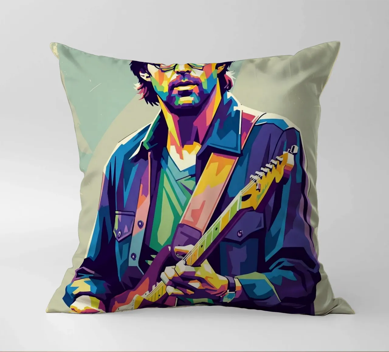 Erick Clapton pop art cuscino da Hantamrata