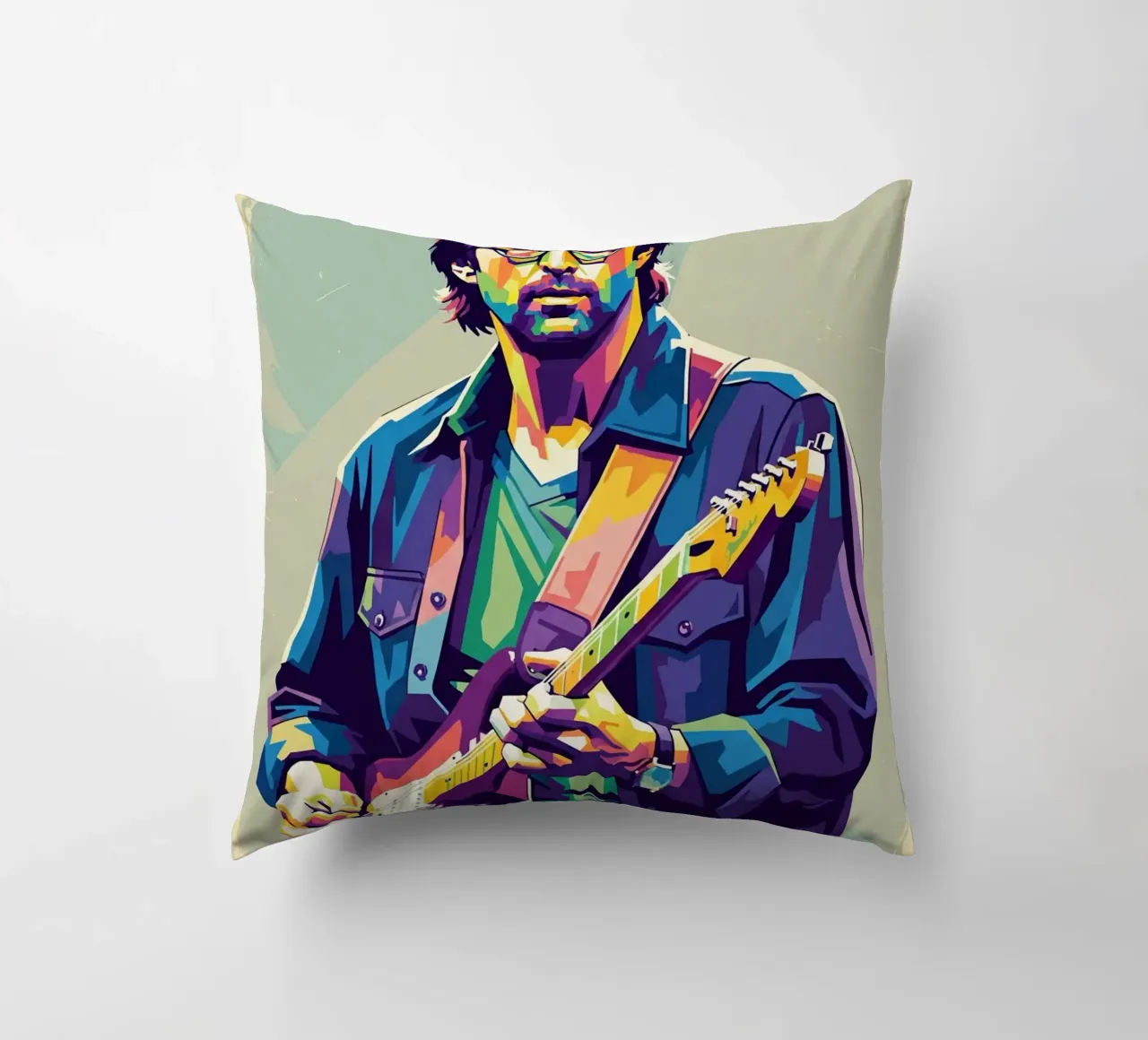 Erick Clapton pop art cuscino da Hantamrata