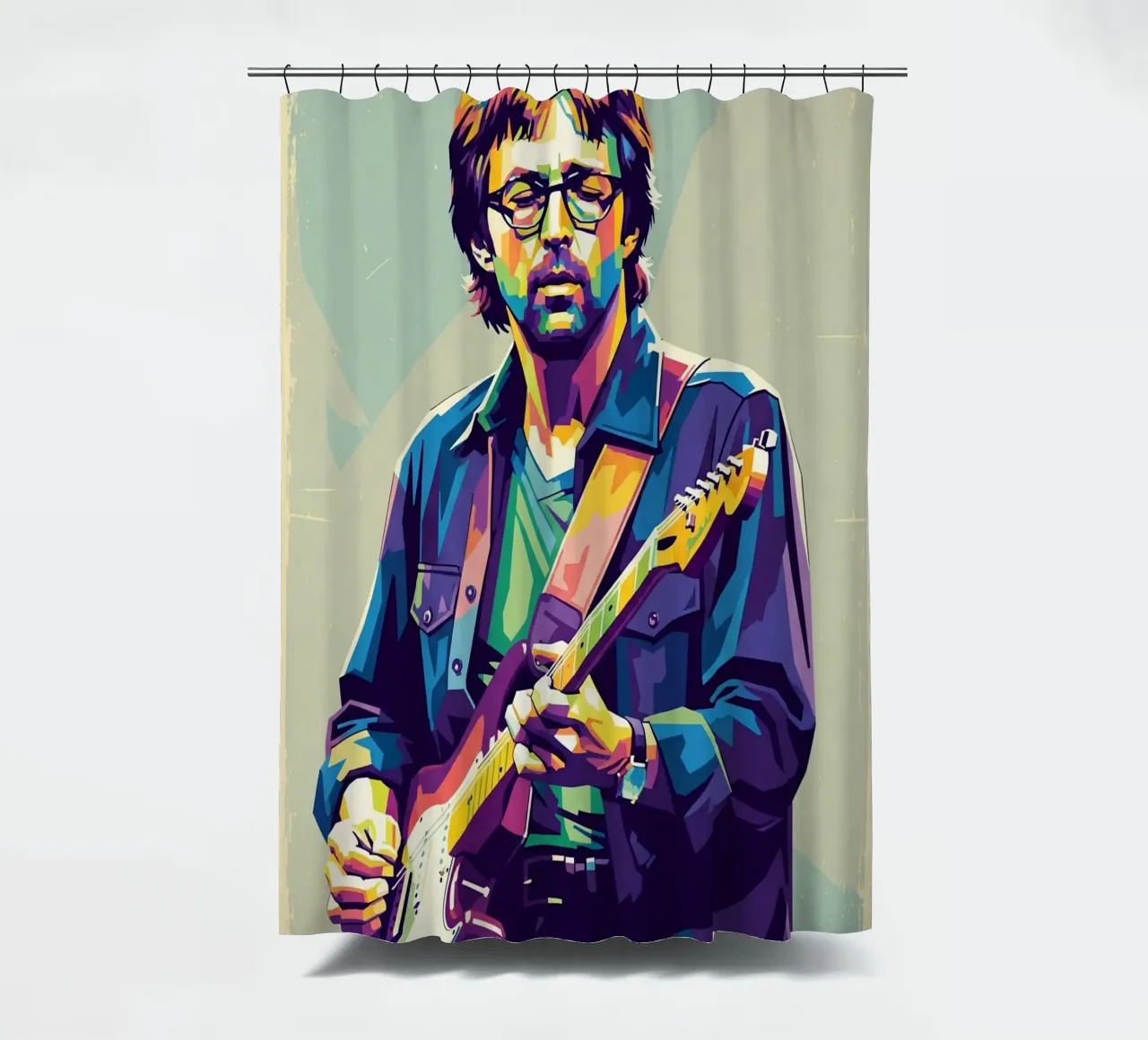 Erick Clapton pop art tenda da doccia da Hantamrata