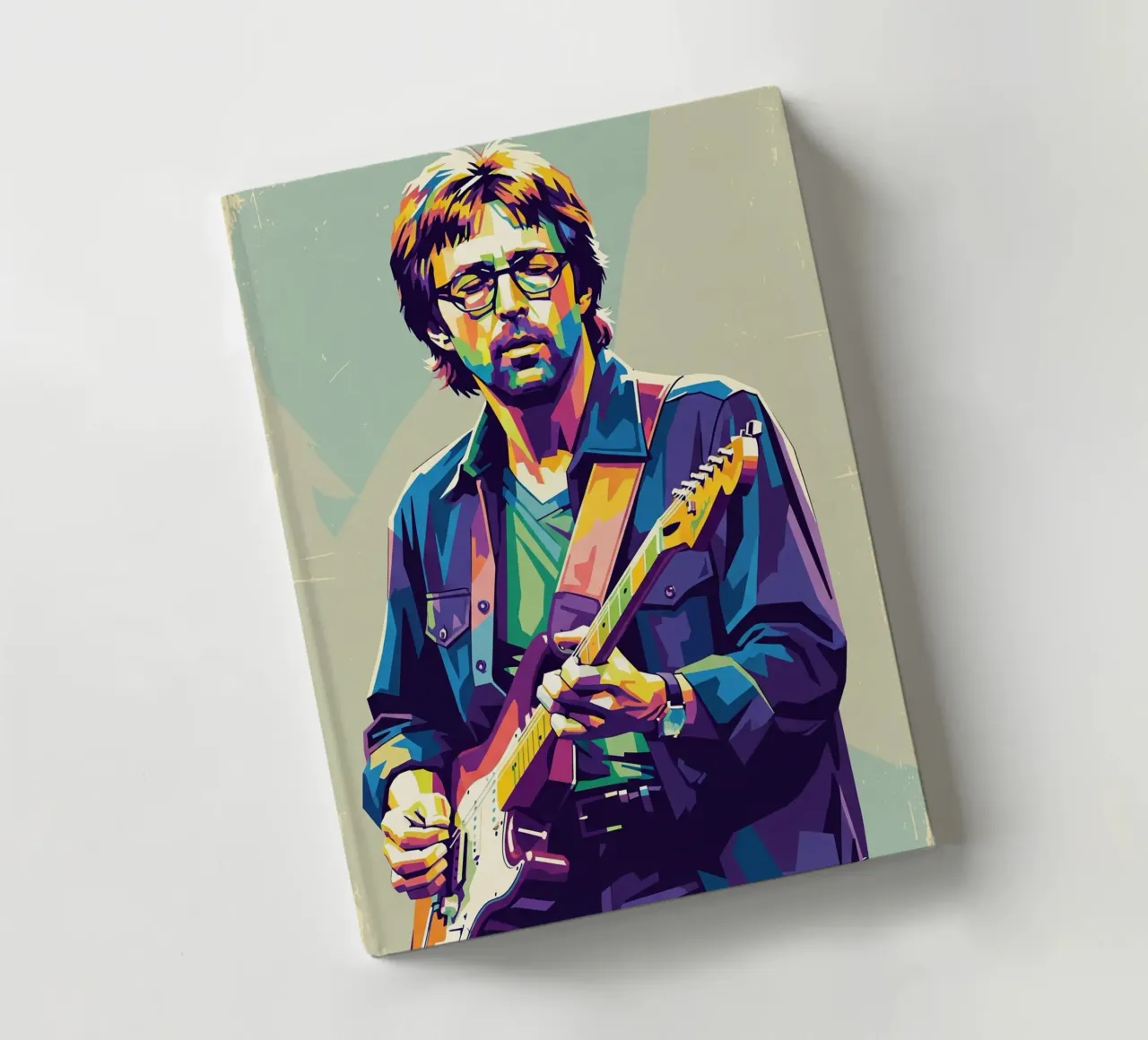 Erick Clapton pop art notebook by Hantamrata