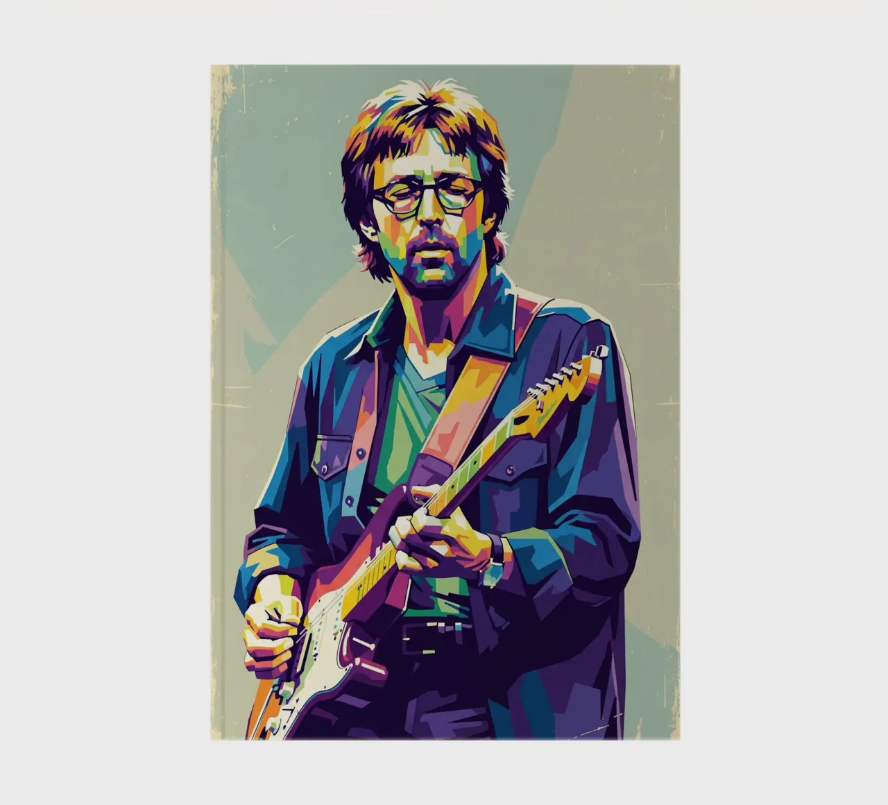 Erick Clapton pop art notebook by Hantamrata