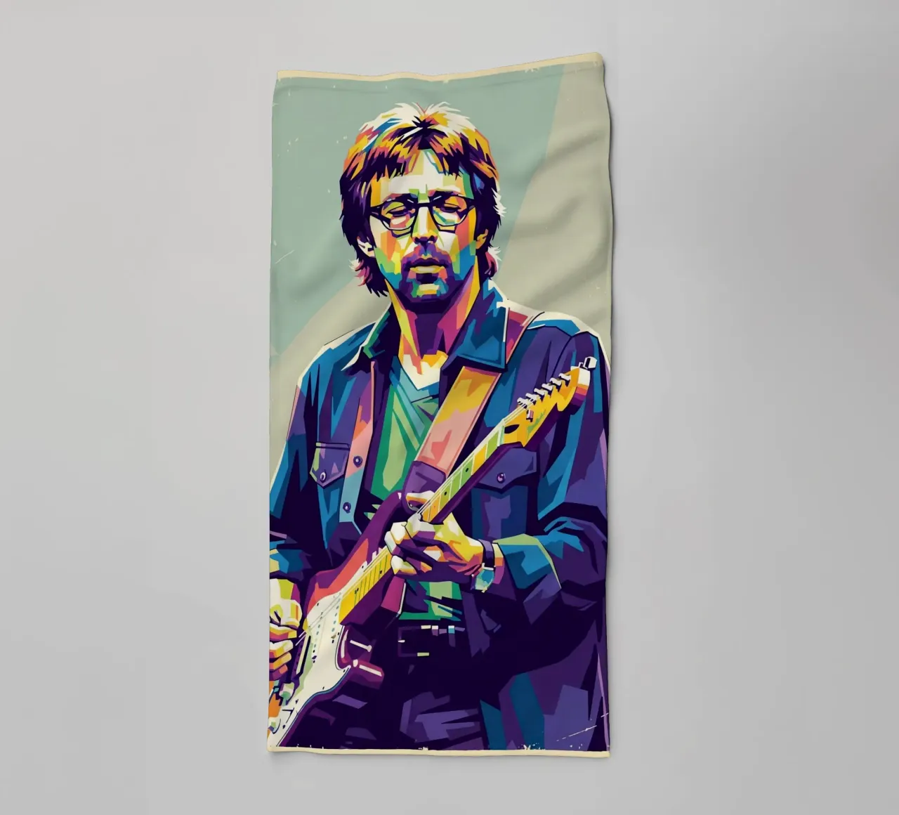 Erick Clapton pop art asciugamano da bagno da Hantamrata