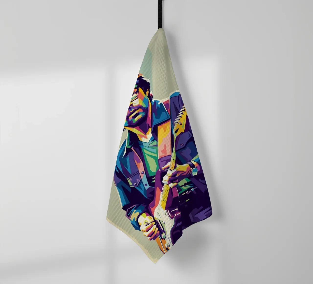 Erick Clapton pop art canovaccio da cucina da Hantamrata